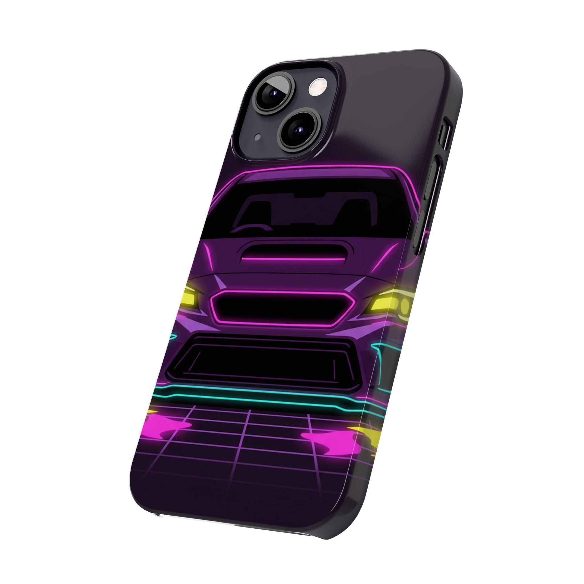 Subaru WRX STI Neon Synthwave Phone Case