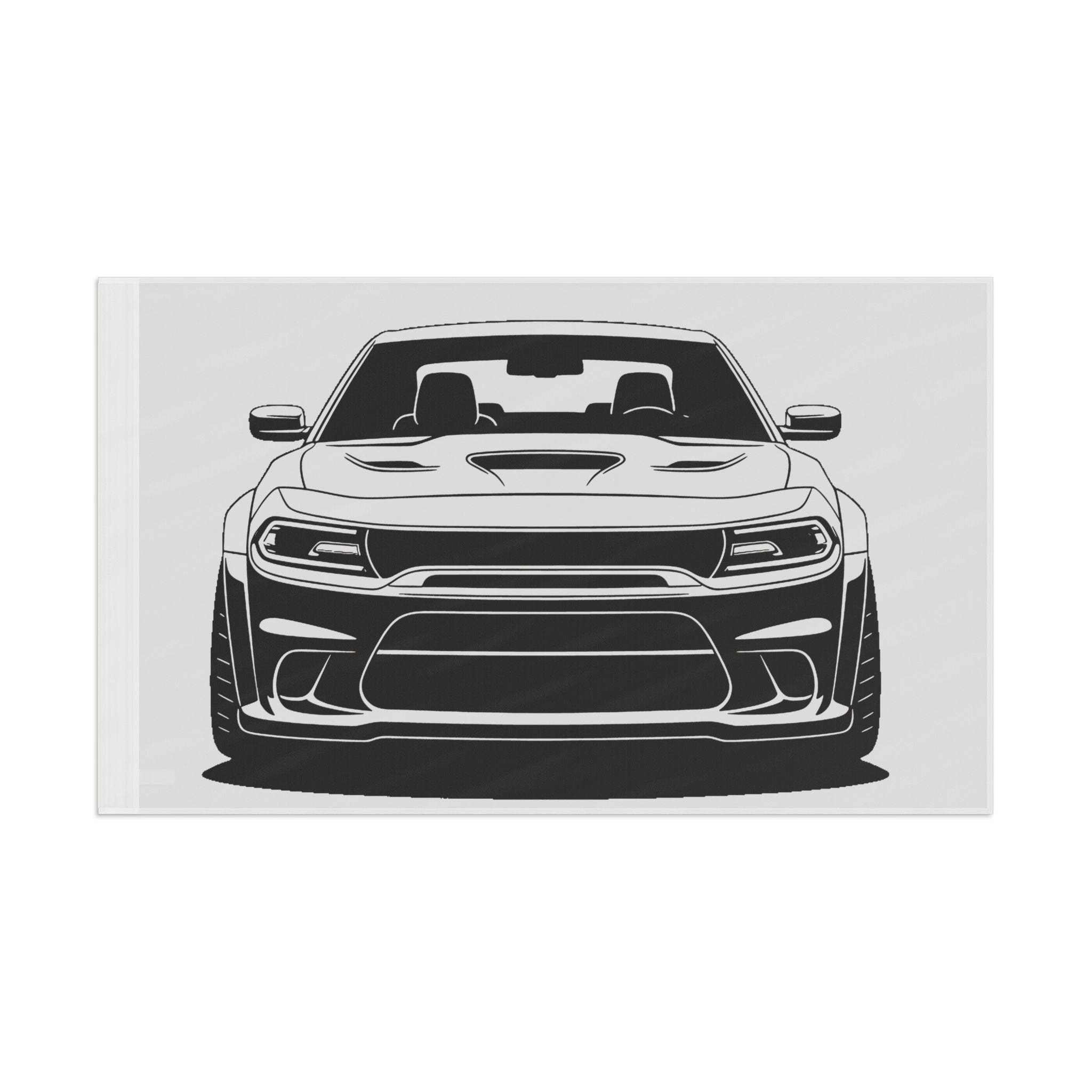 Dodge Challenger SRT Hellcat Garage Flag