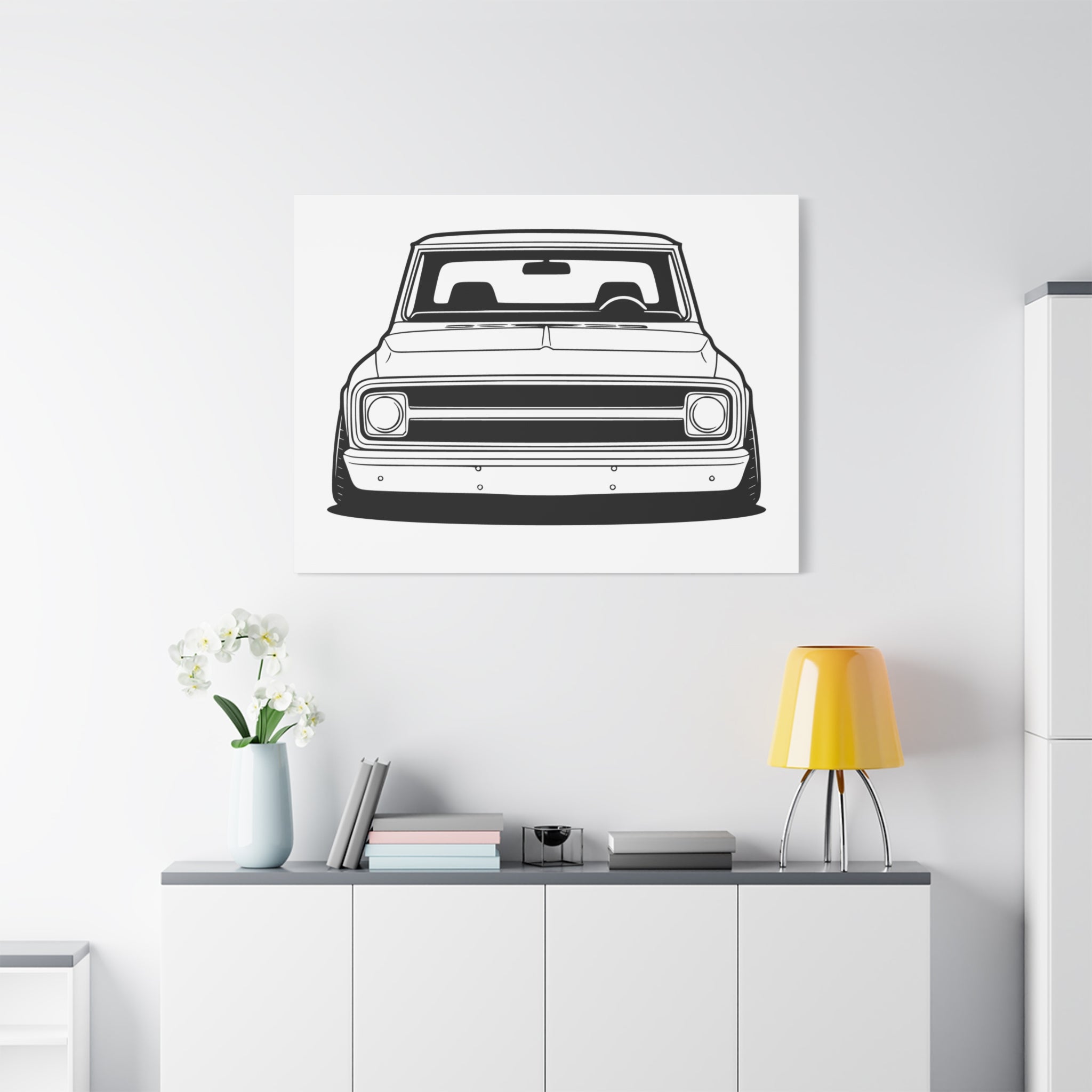 Chevy C10 Pickup (1967-72) Pro-Touring Canvas Wall Art