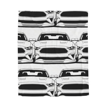 Ford Mustang GT (S650) Velveteen Plush Blanket