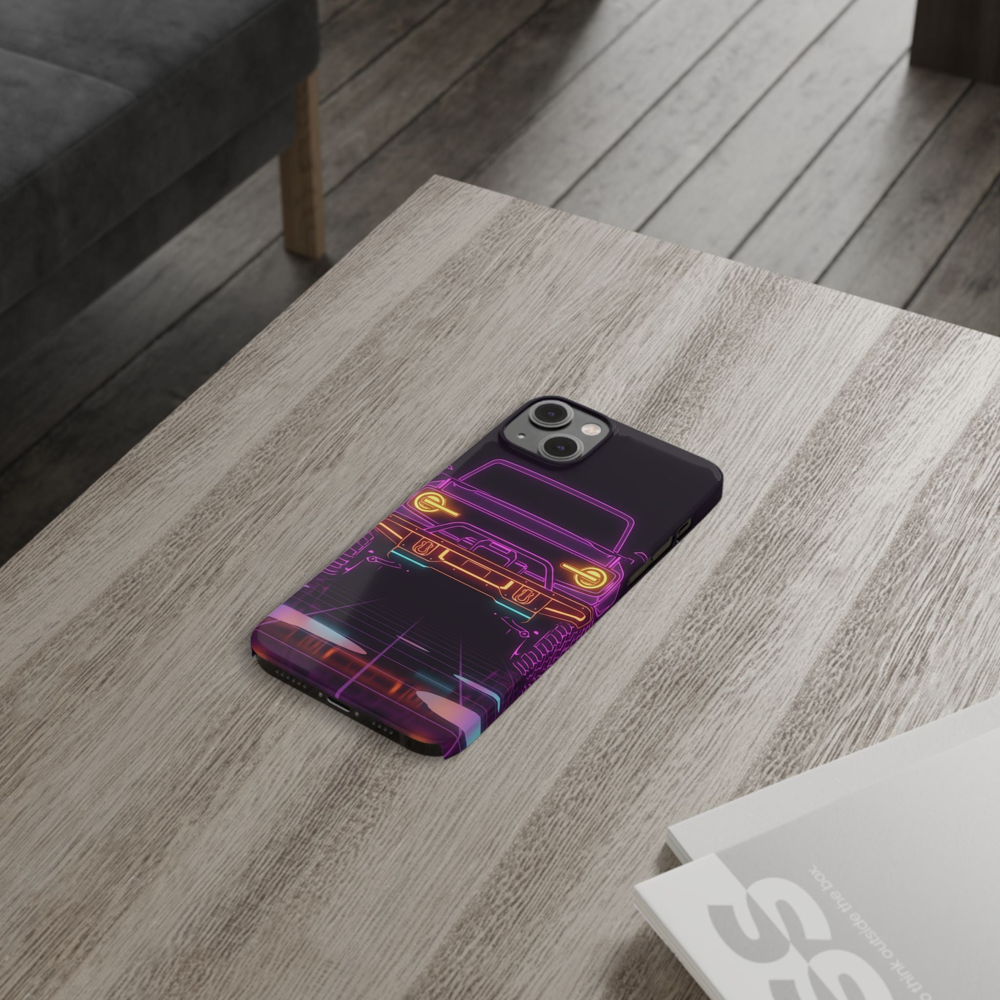 Ford Bronco (2021+) Neon Synthwave Phone Case
