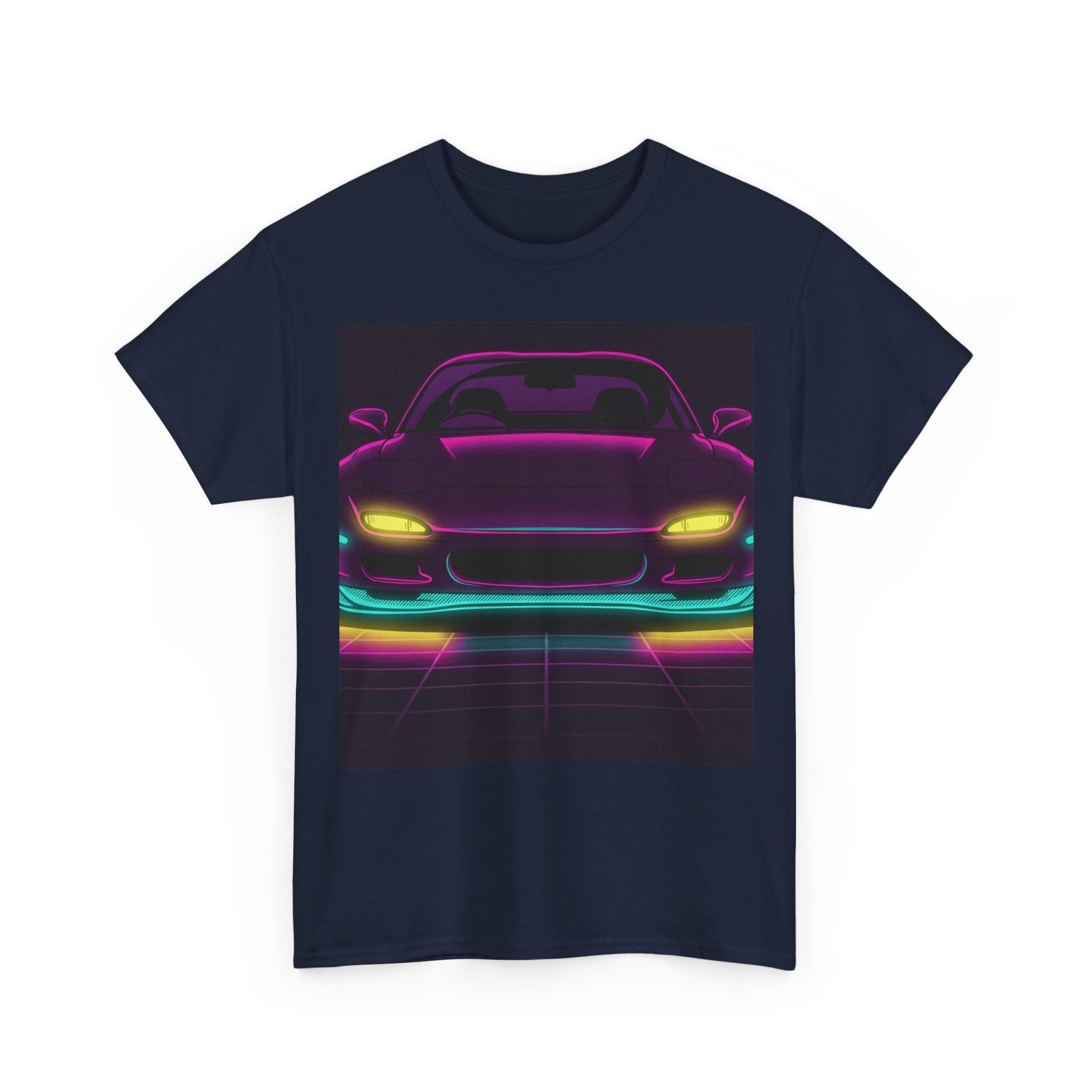 Mazda RX-7 FD Neon Synthwave Unisex Tee