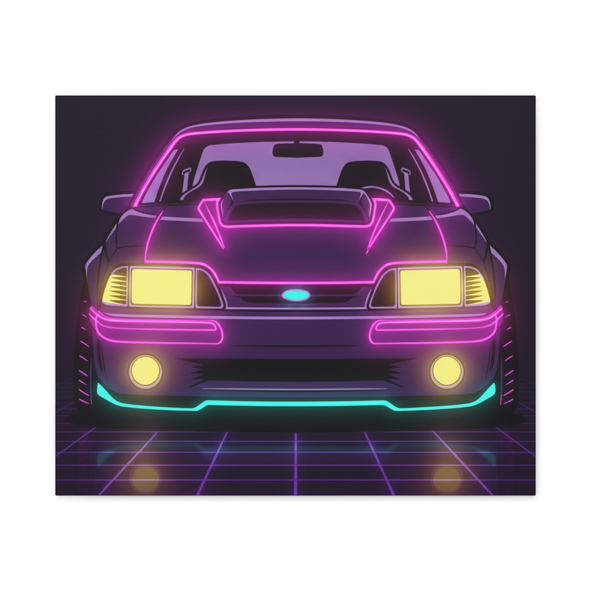 Ford Mustang Fox Body GT Canvas Wall Art