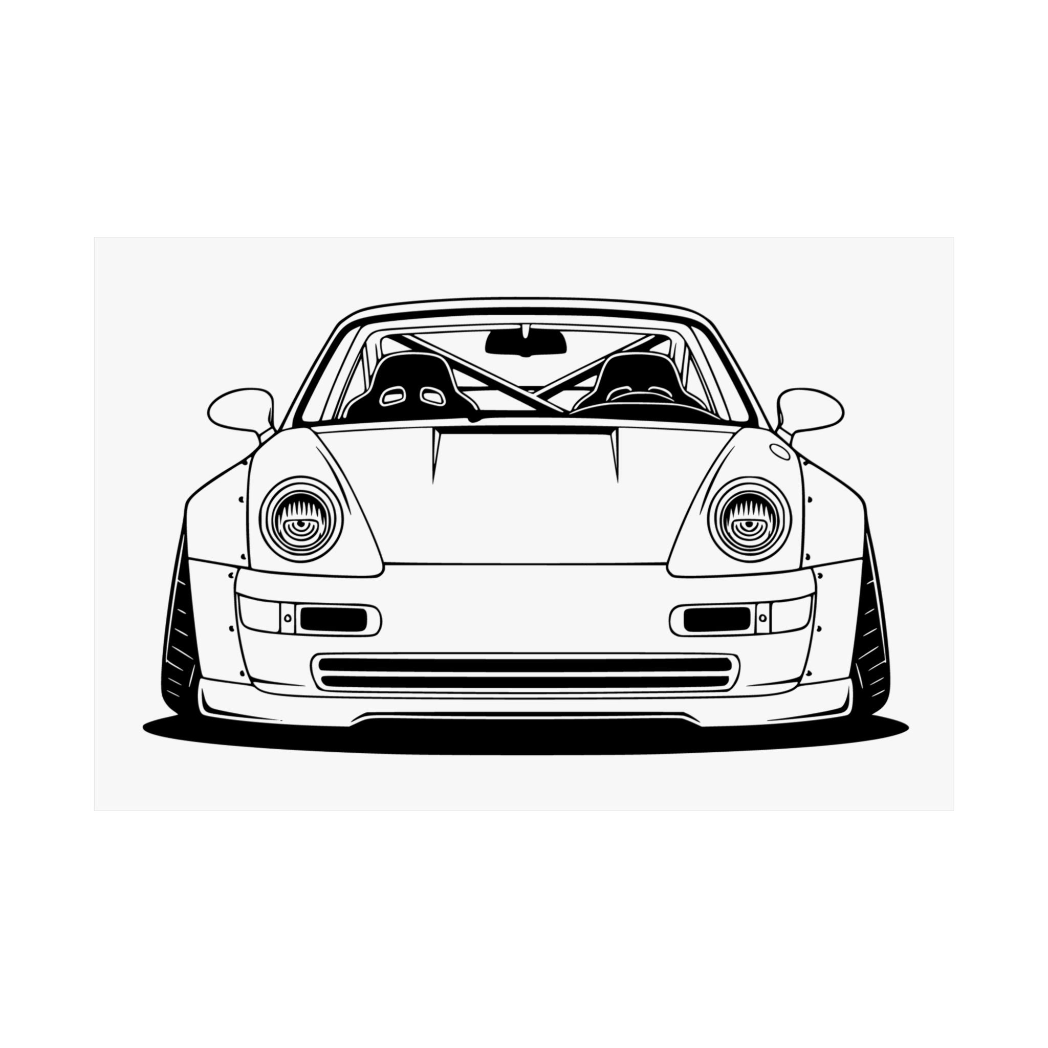 Porsche 964 Turbo Poster