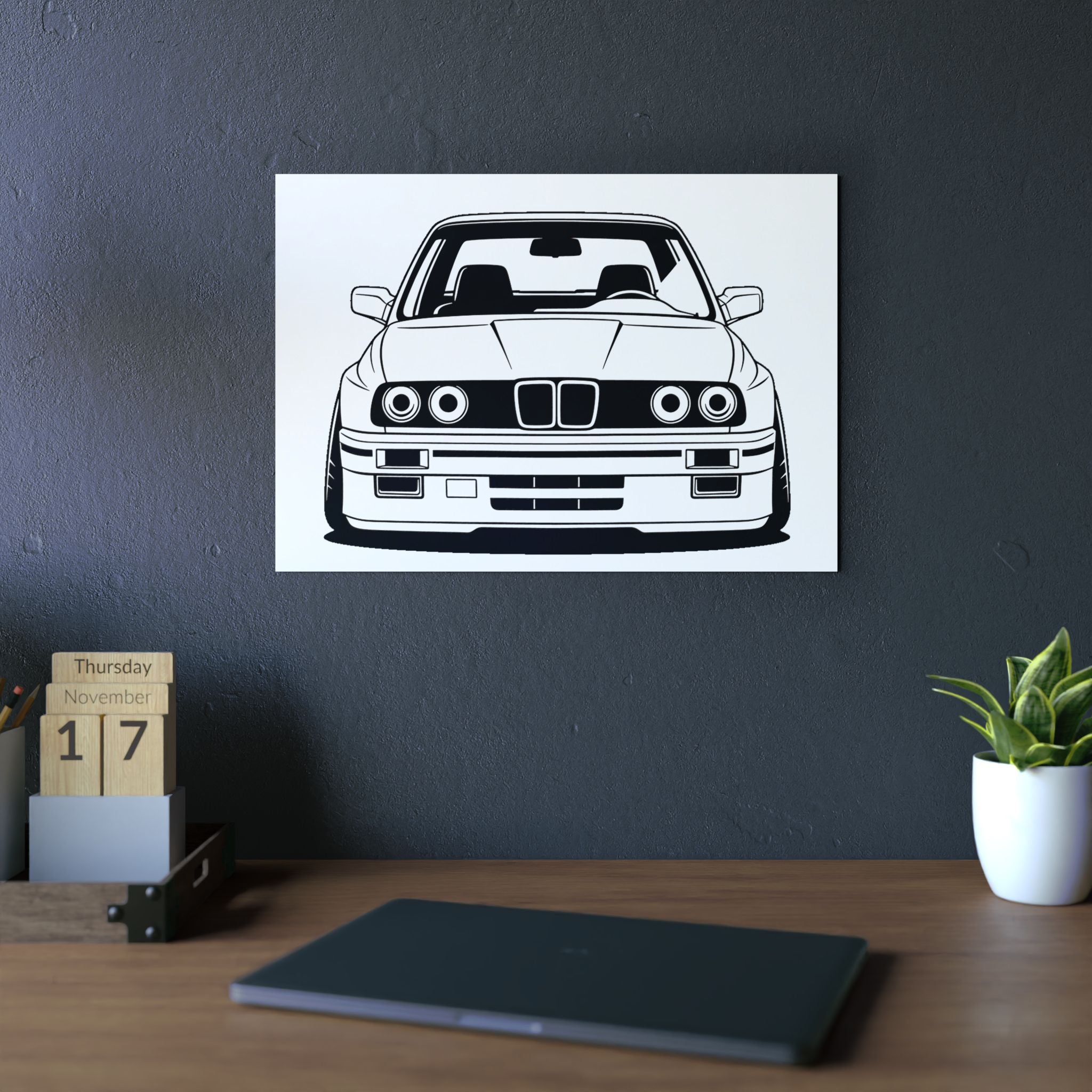 BMW E30 Metal Wall Sign