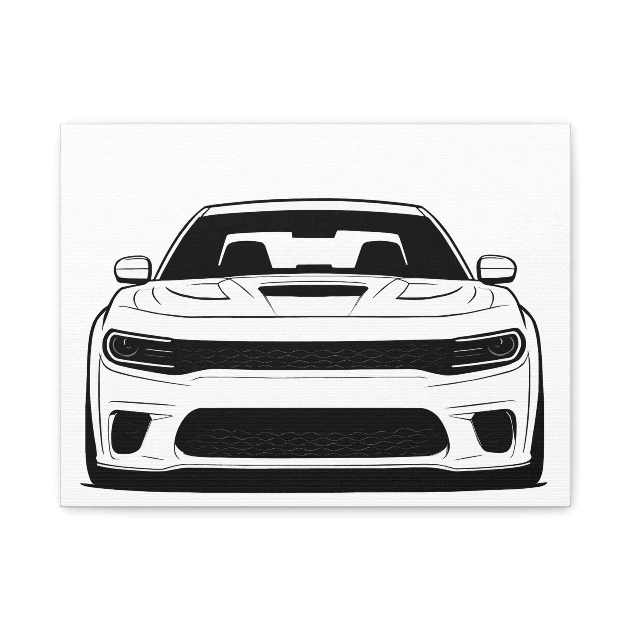 Dodge Charger SRT Hellcat Canvas Wall Art
