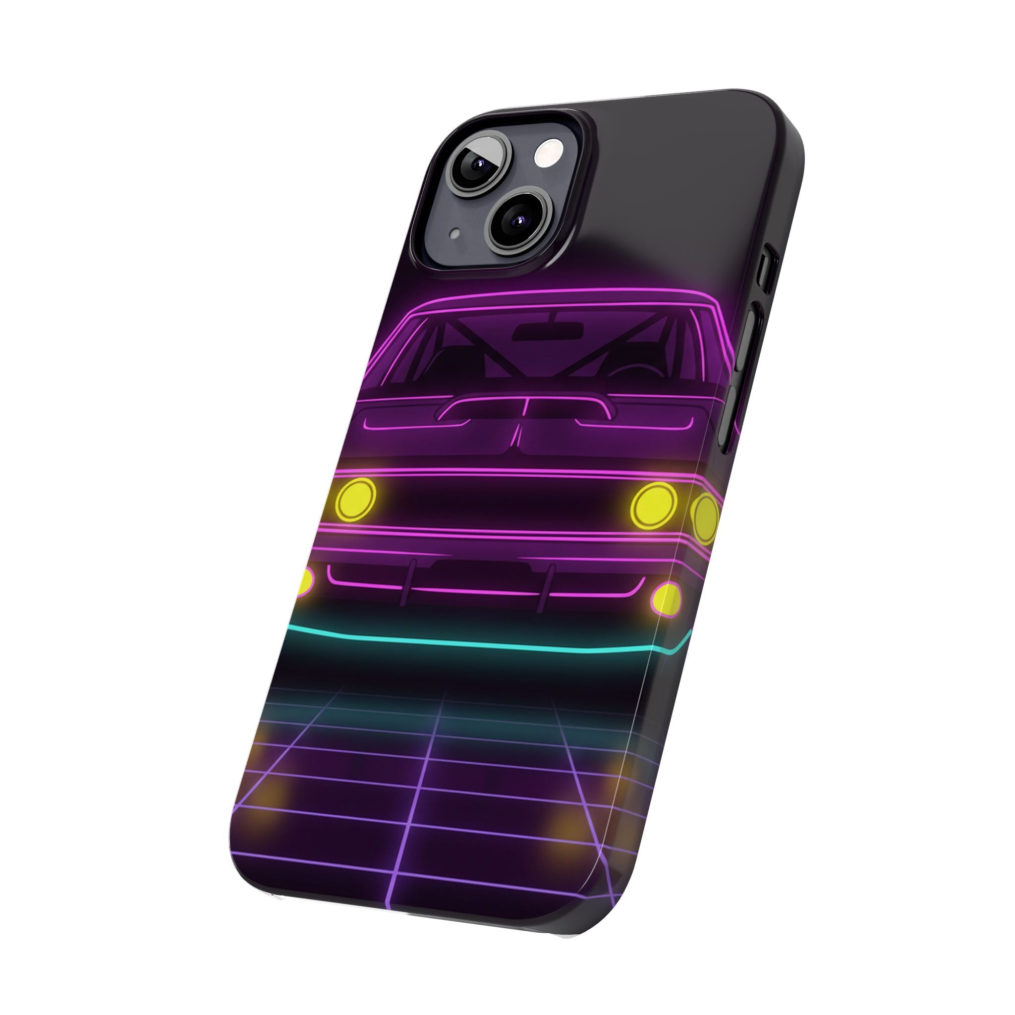 Dodge Charger R/T (1968-70) Neon Synthwave Phone Case