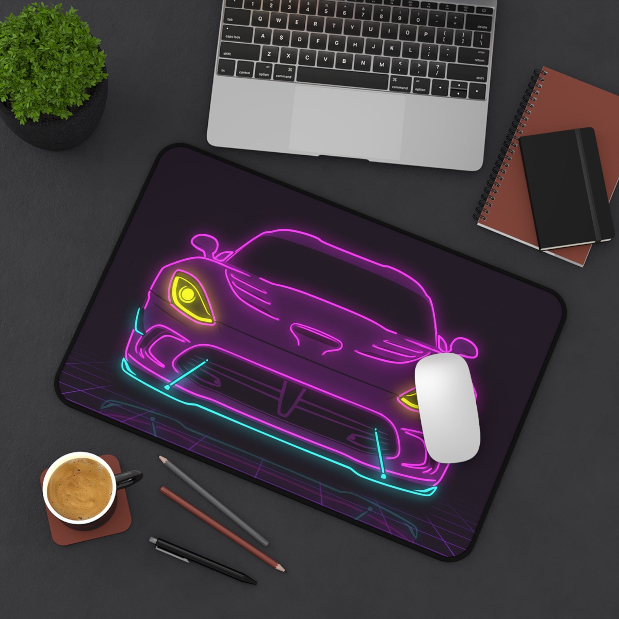 Dodge Viper (1992-17) Neon Synthwave Desk Mat