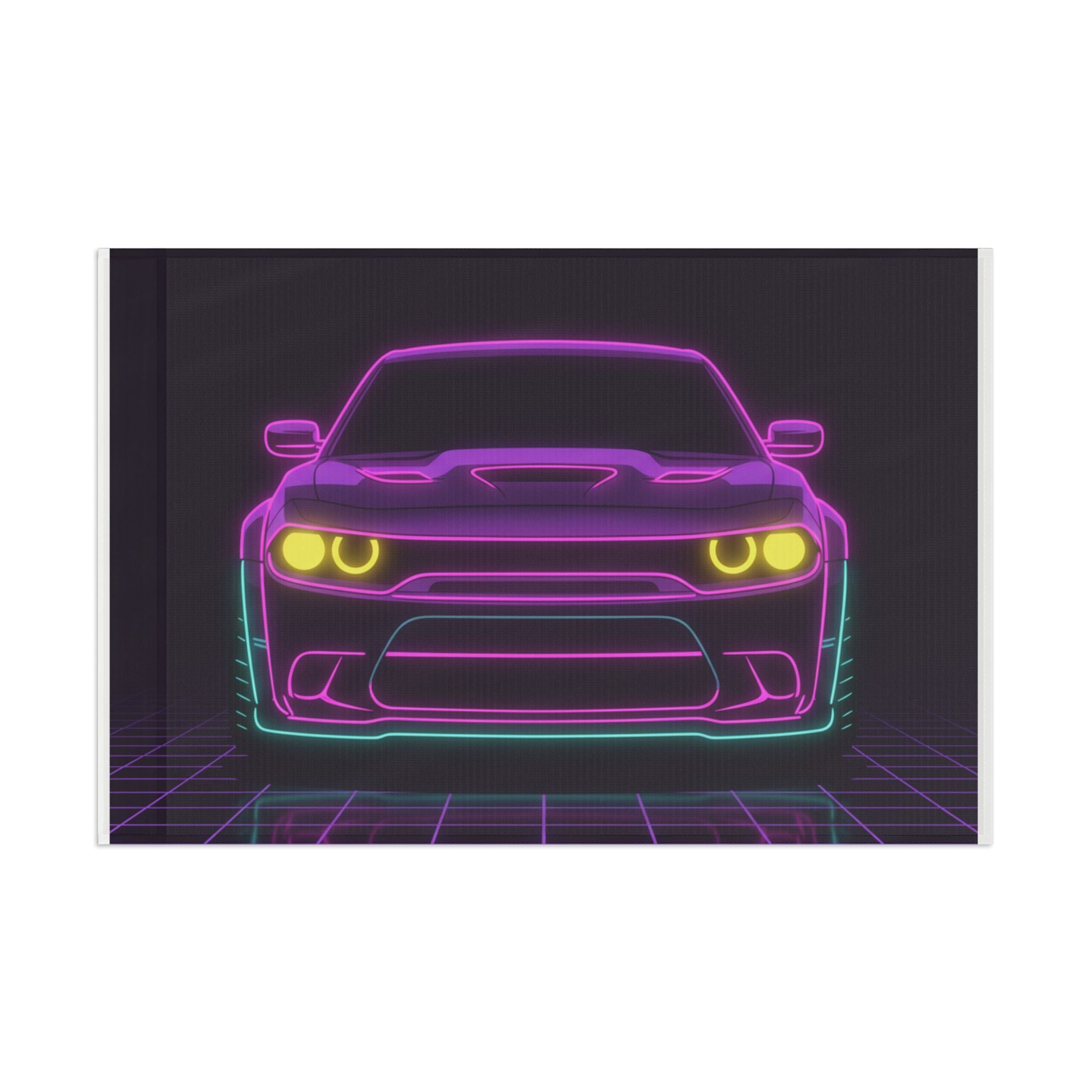 Dodge Challenger SRT Hellcat Garage Flag