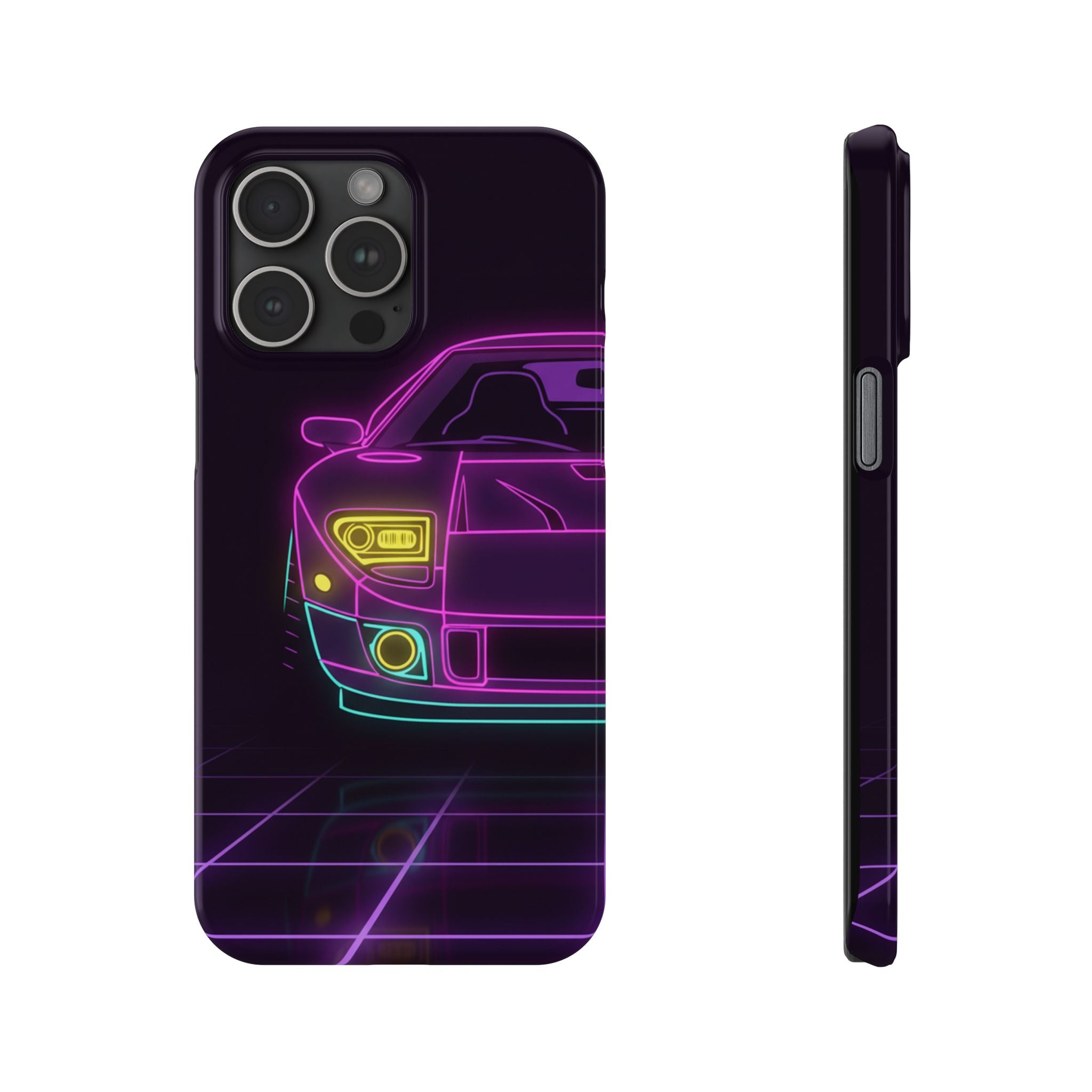 Ford GT40 (1964-69) Neon Synthwave Phone Case