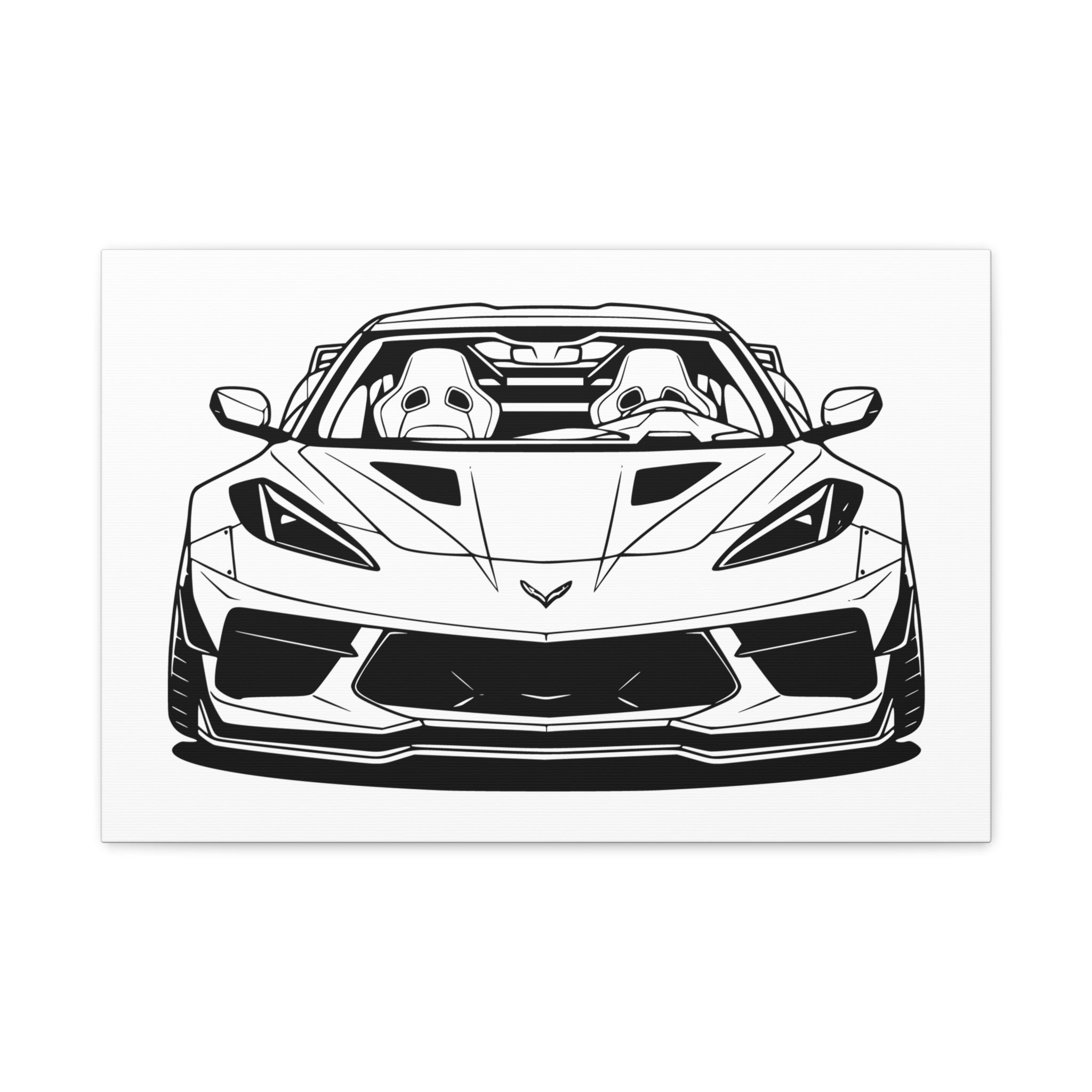 Corvette C8 (2020+) Canvas Wall Art