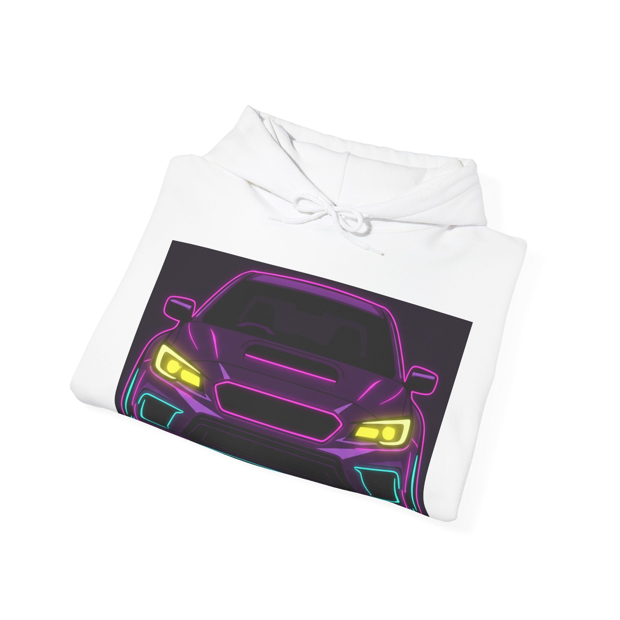 Subaru WRX STI Neon Synthwave Unisex Hoodie