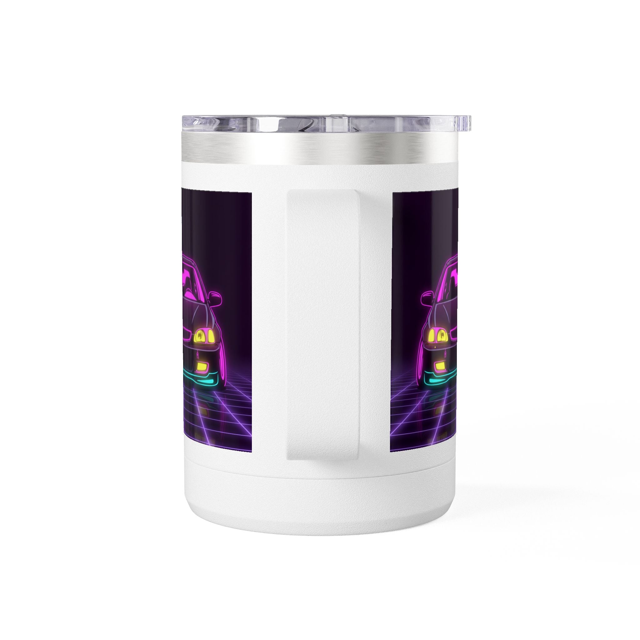Honda Civic EK Hatch Neon Synthwave Coffee Mug