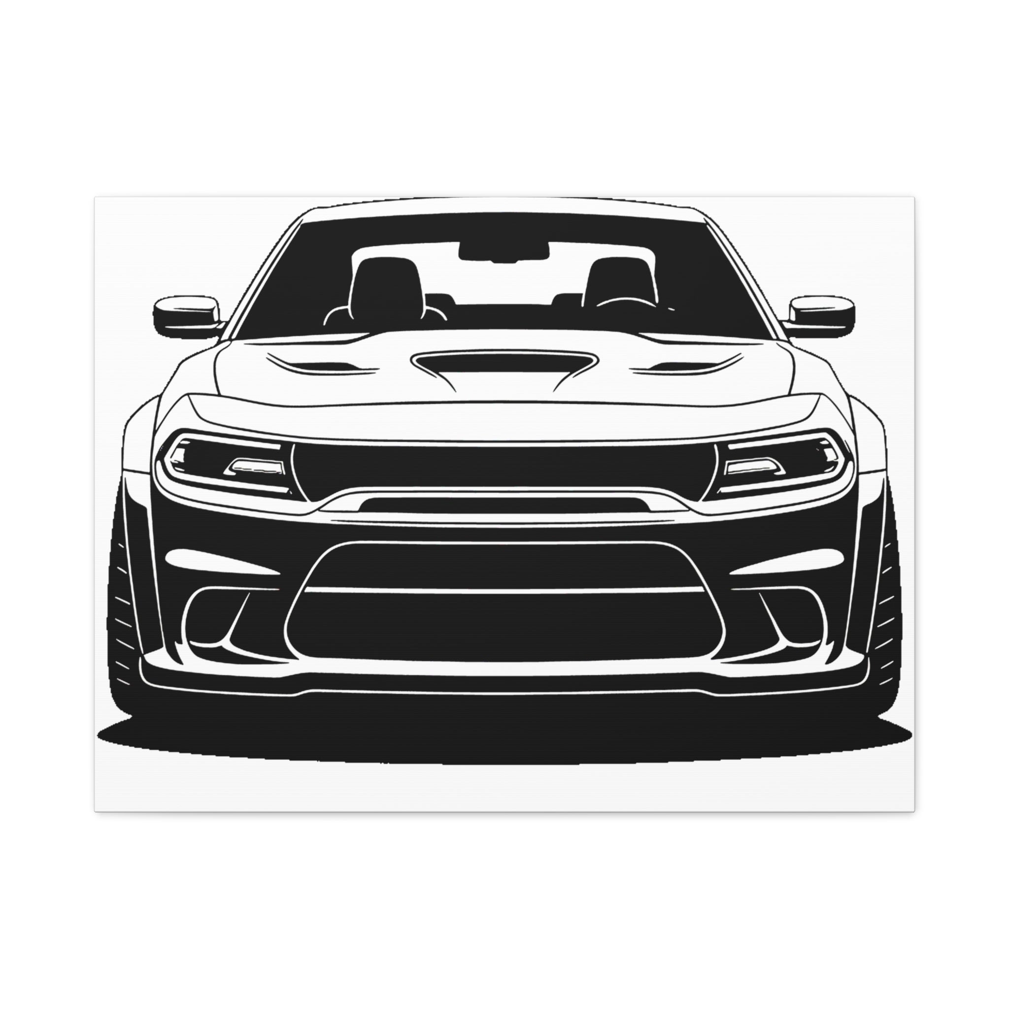 Dodge Challenger SRT Hellcat Canvas Wall Art
