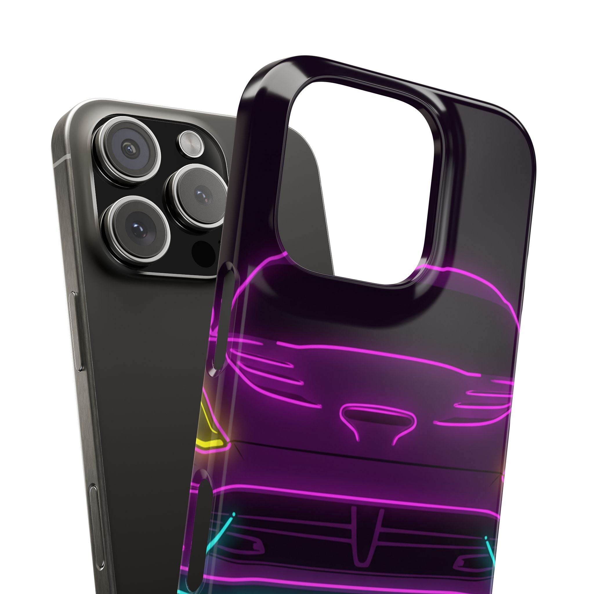 Dodge Viper (1992-17) Neon Synthwave Phone Case