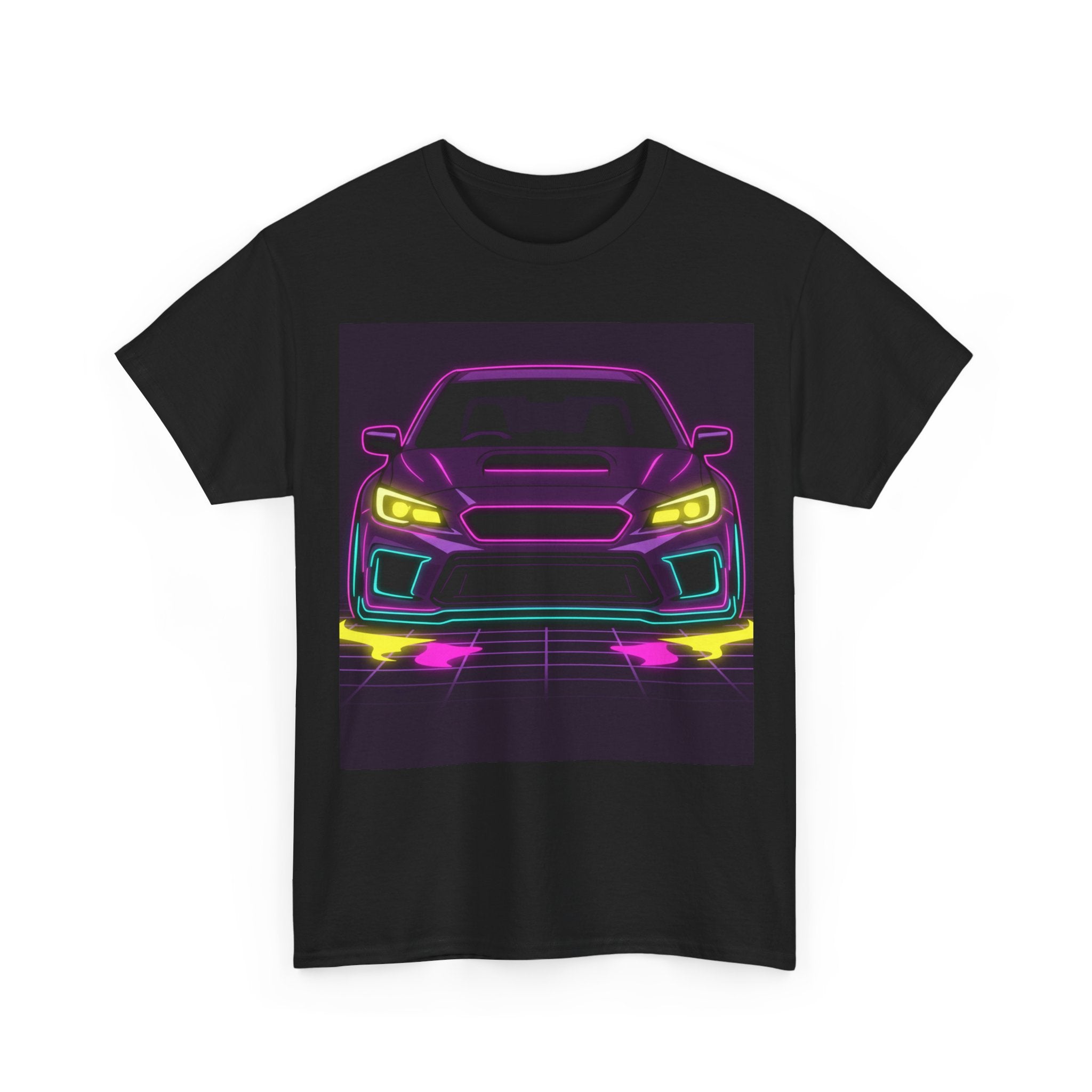 Subaru WRX STI Neon Synthwave Unisex Tee