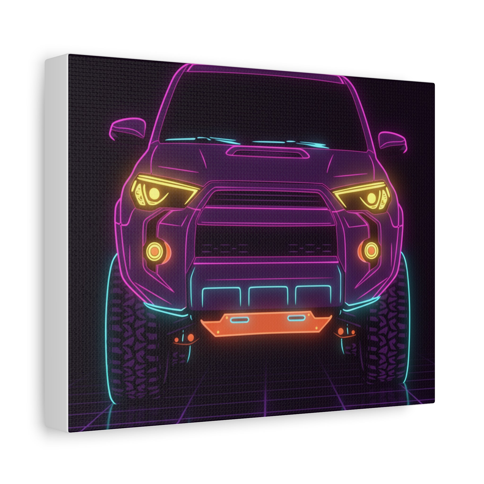 Toyota 4Runner TRD Pro Neon Synthwave Canvas Wall Art