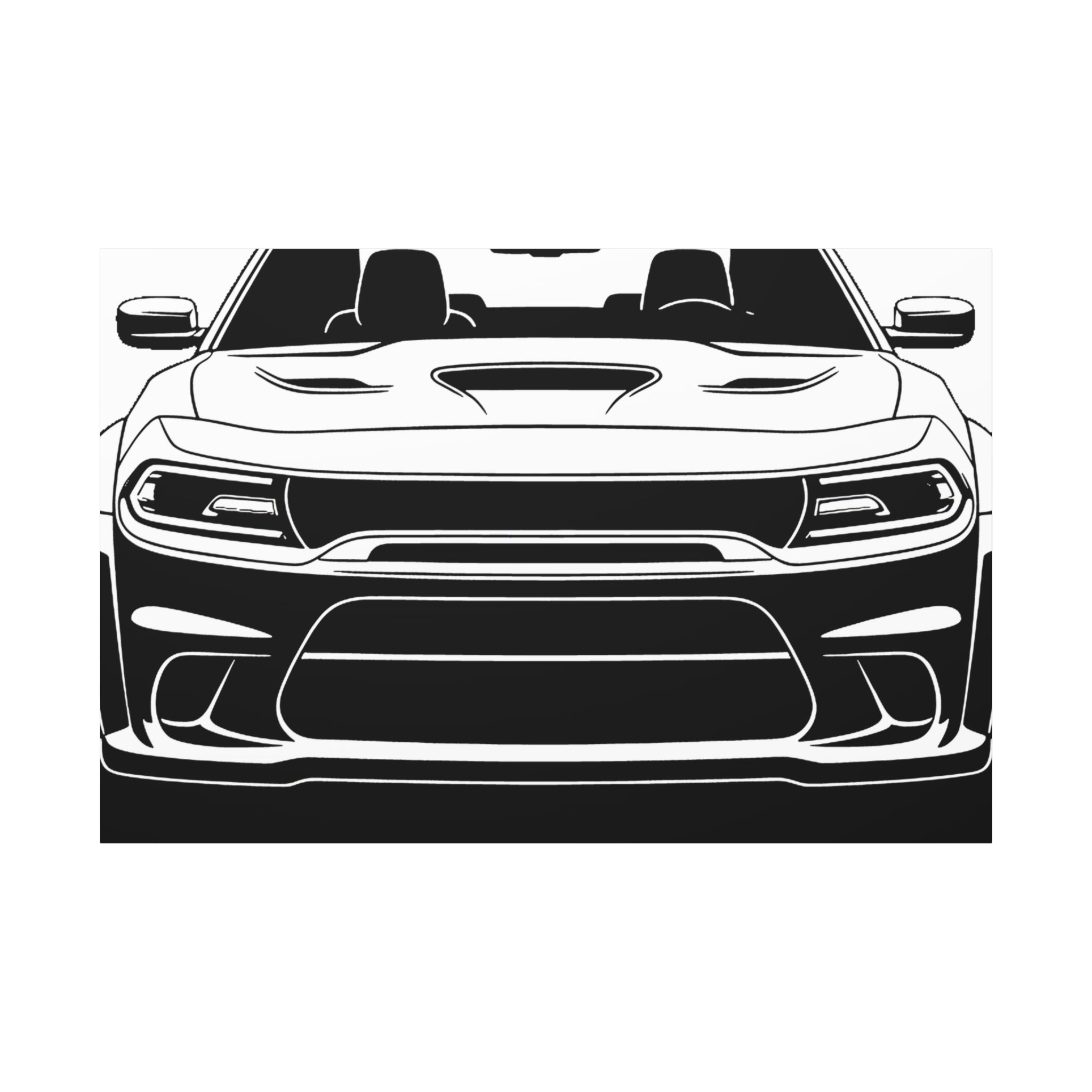 Dodge Challenger SRT Hellcat Canvas Wall Art
