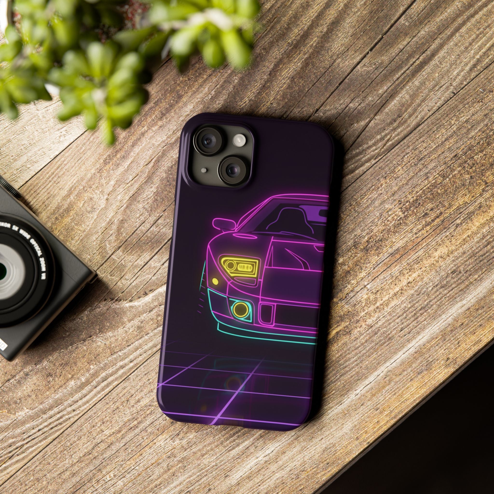 Ford GT40 (1964-69) Neon Synthwave Phone Case