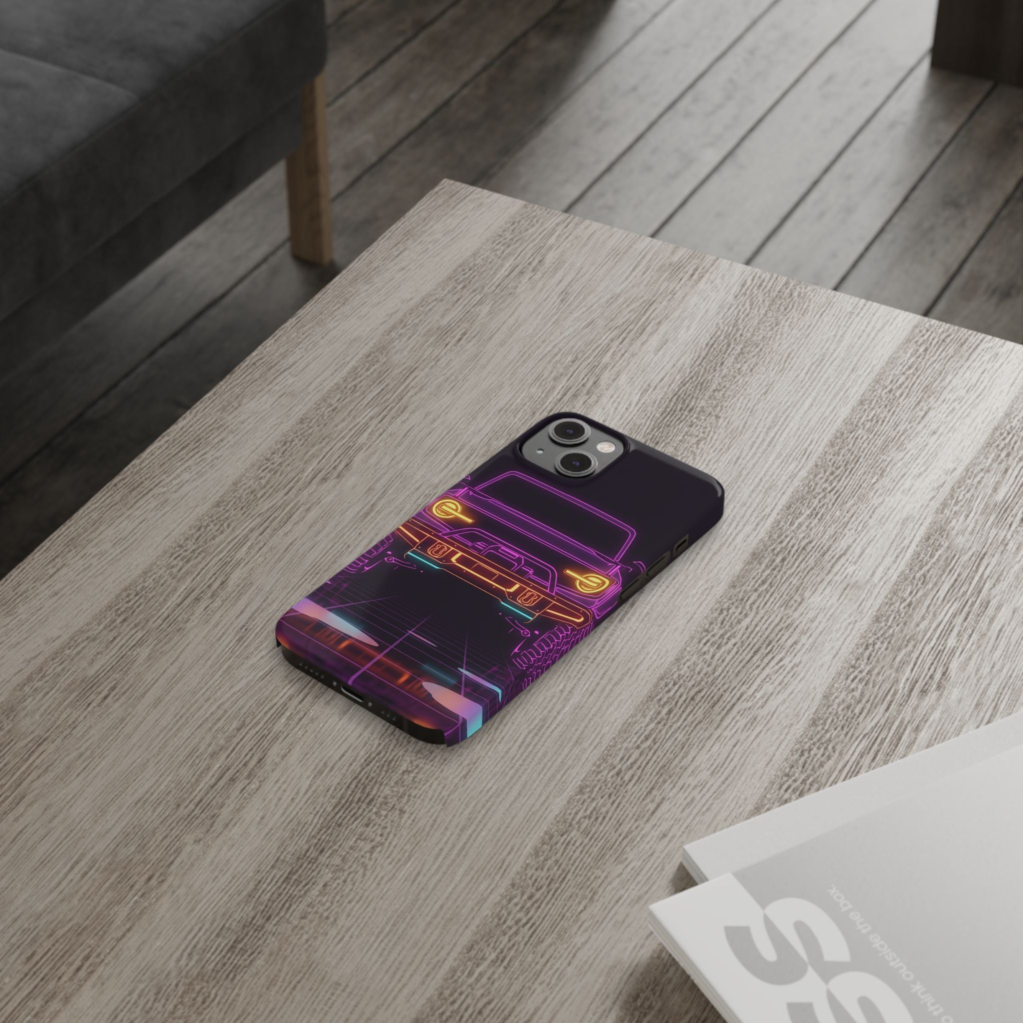 Ford Bronco (2021+) Neon Synthwave Phone Case