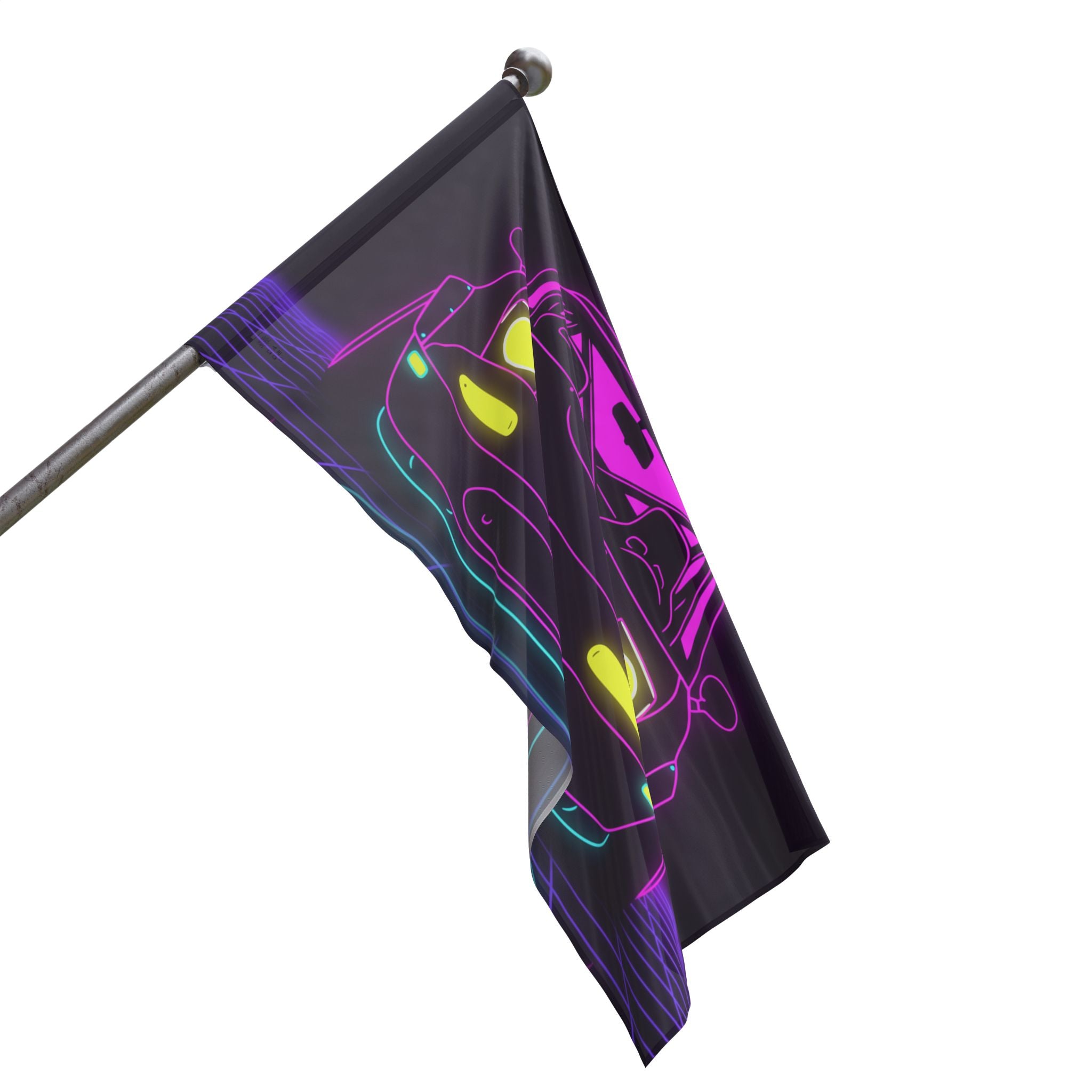 Mazda Miata NA (1989-97) Neon Synthwave Garage Flag