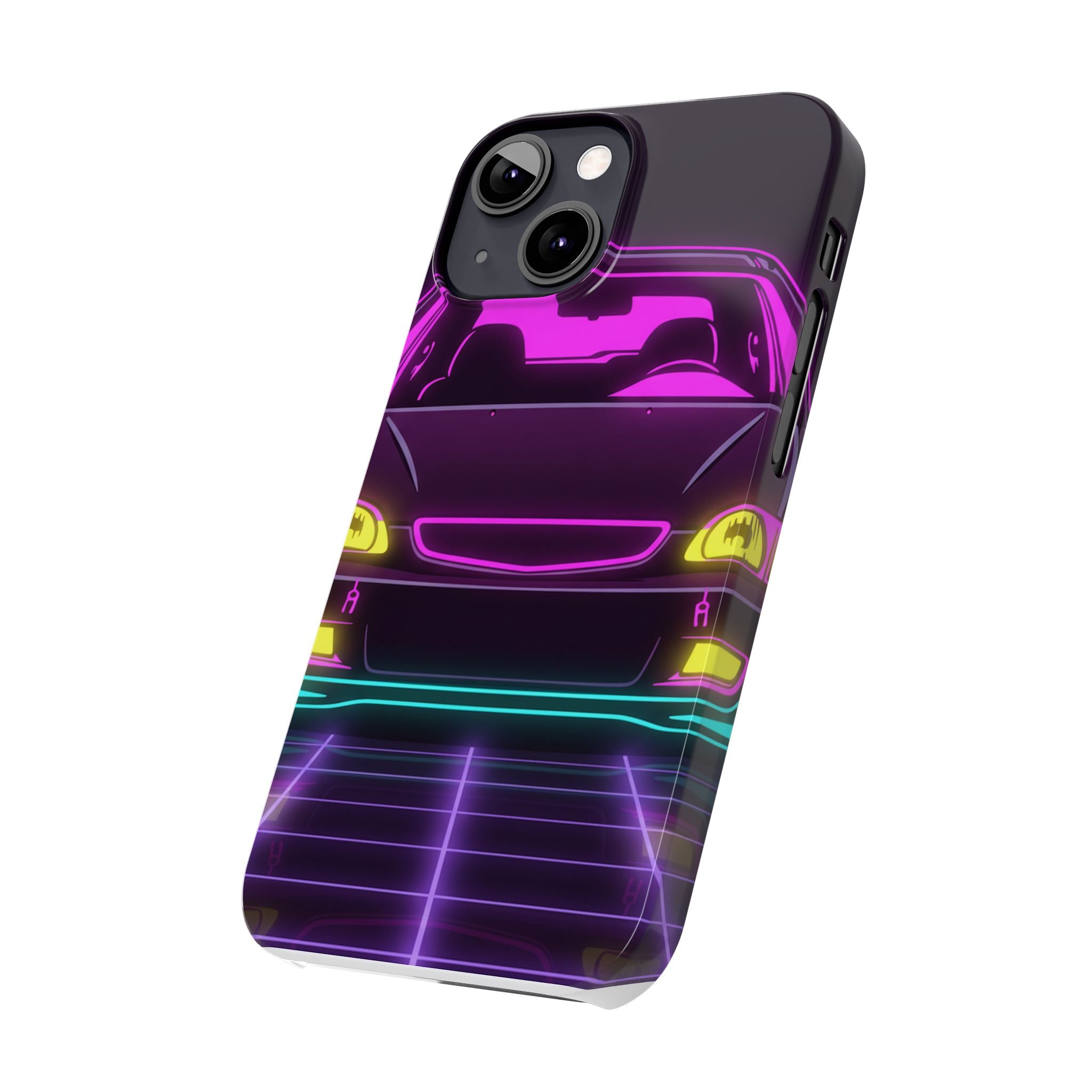 Honda Civic EK Hatch Neon Synthwave Phone Case