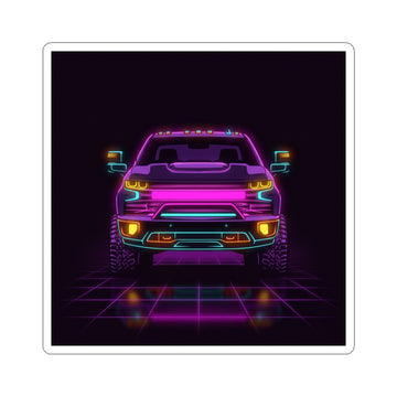 Chevy Silverado Trail Boss (2019+) Neon Synthwave Sticker