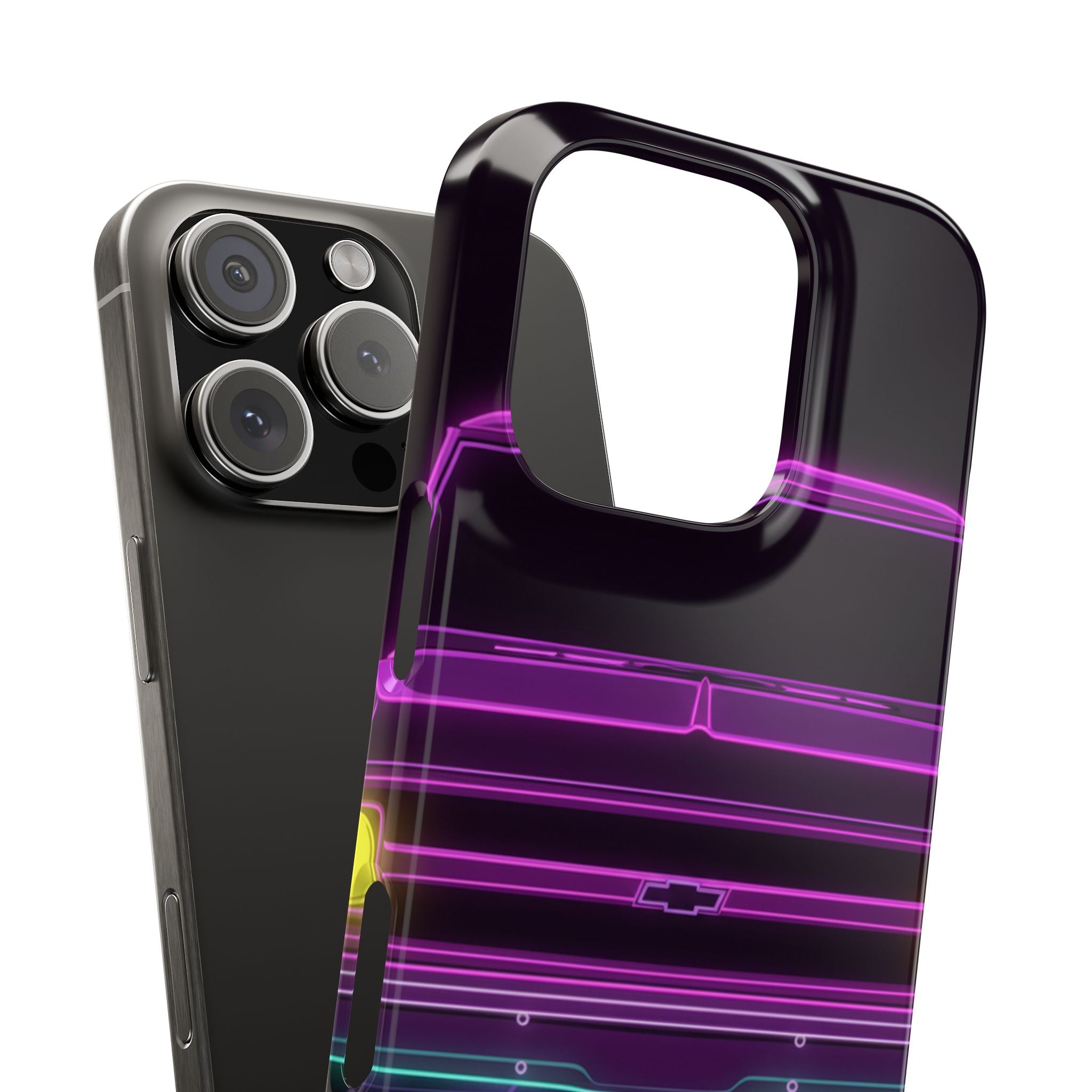 Chevy C10 Pickup (1967-72) Pro-Touring Neon Synthwave Phone Case