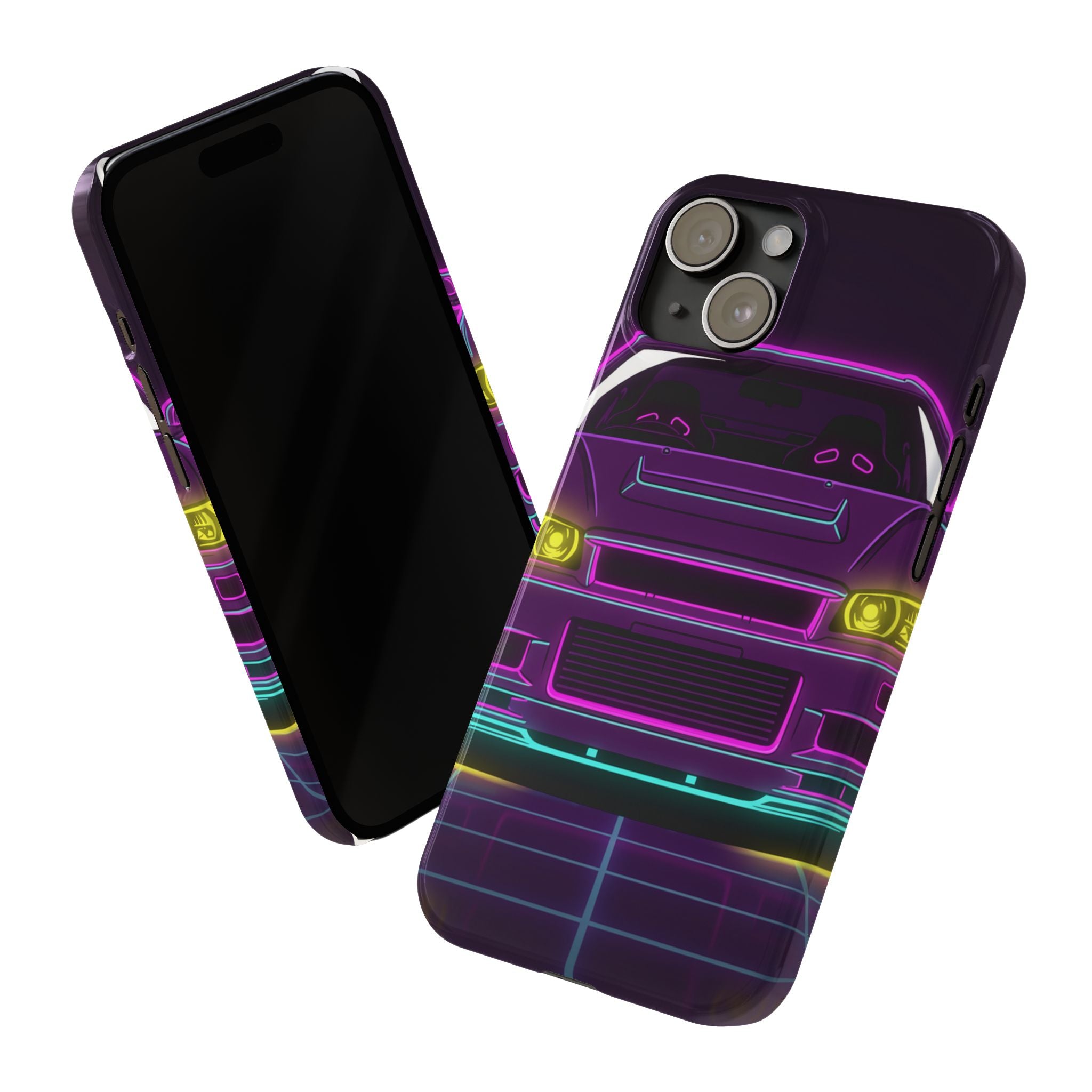 Nissan GT-R Neon Synthwave Phone Case