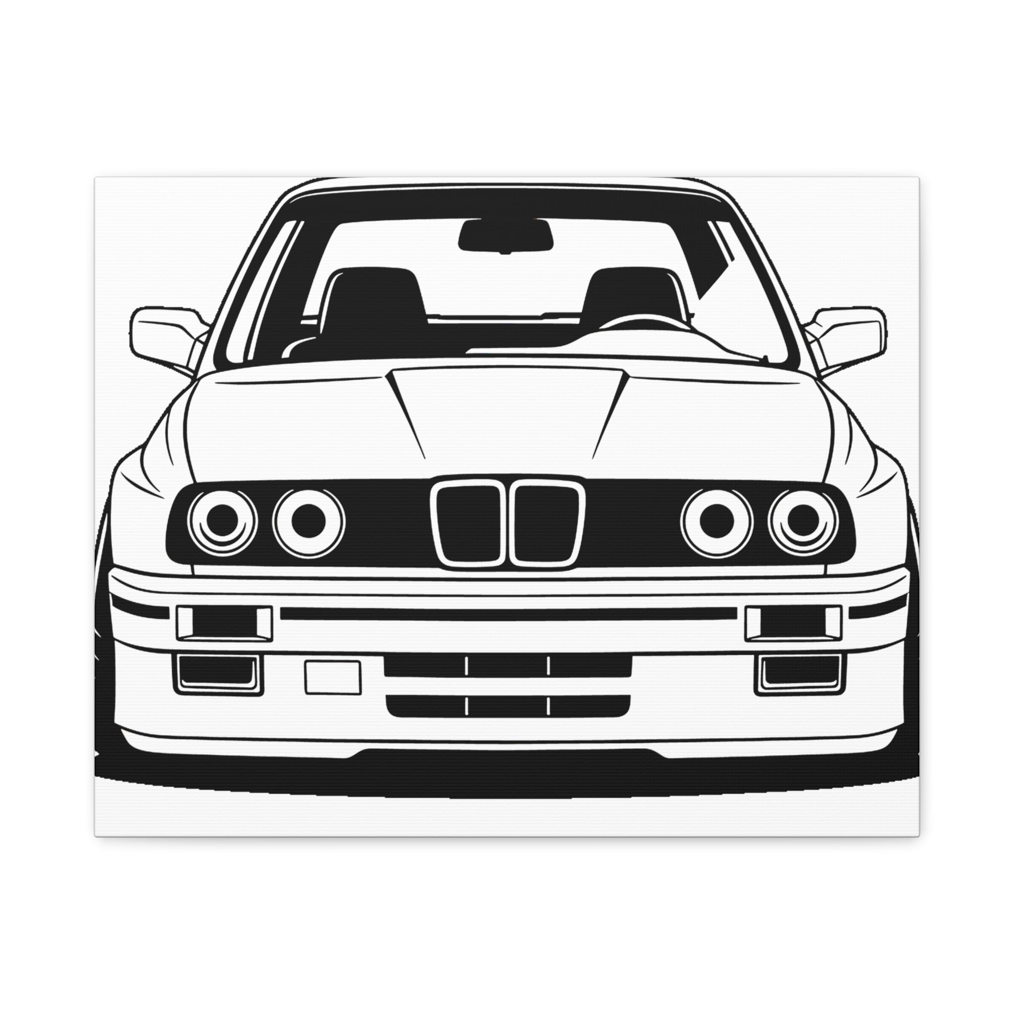 BMW E30 Canvas Wall Art