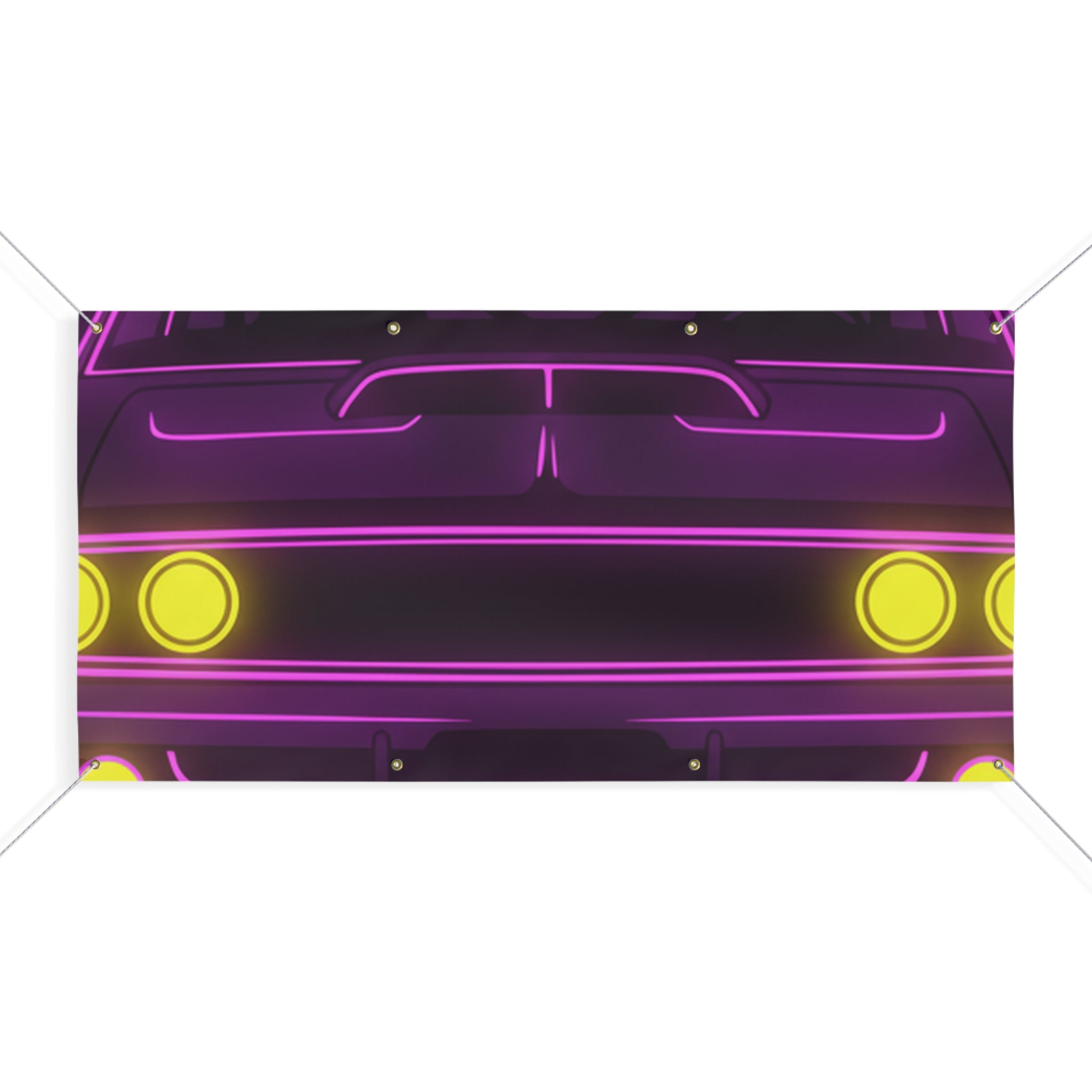 Dodge Charger R/T (1968-70) Neon Synthwave Banner
