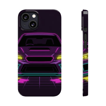 Subaru WRX STI Neon Synthwave Phone Case