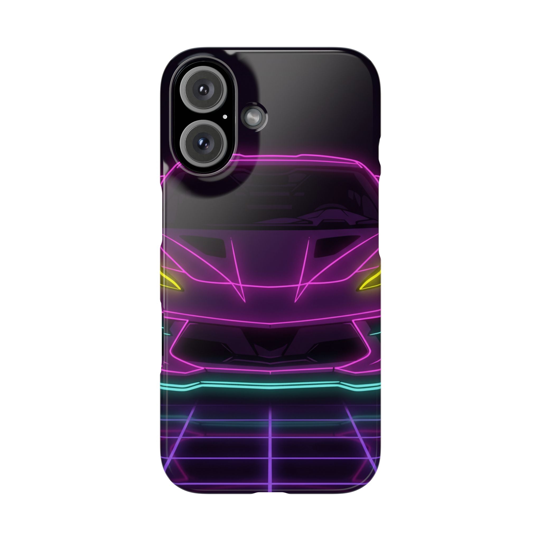 Corvette C8 (2020+) Neon Synthwave Phone Case