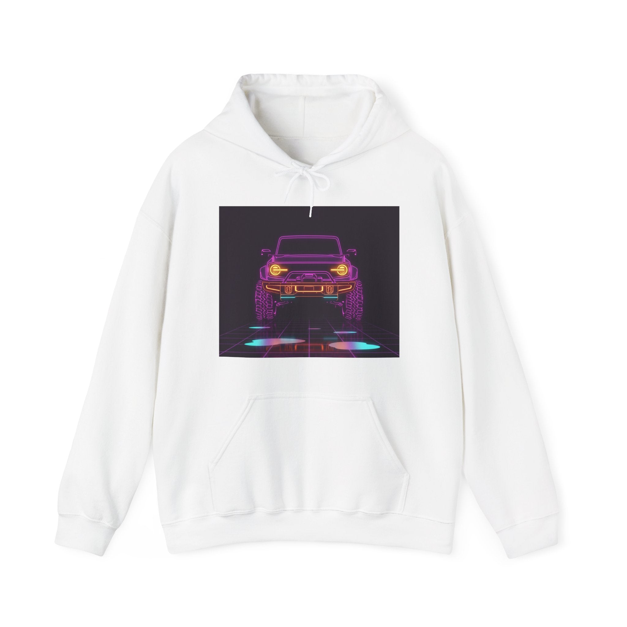 Ford Bronco (2021+) Neon Synthwave Unisex Hoodie