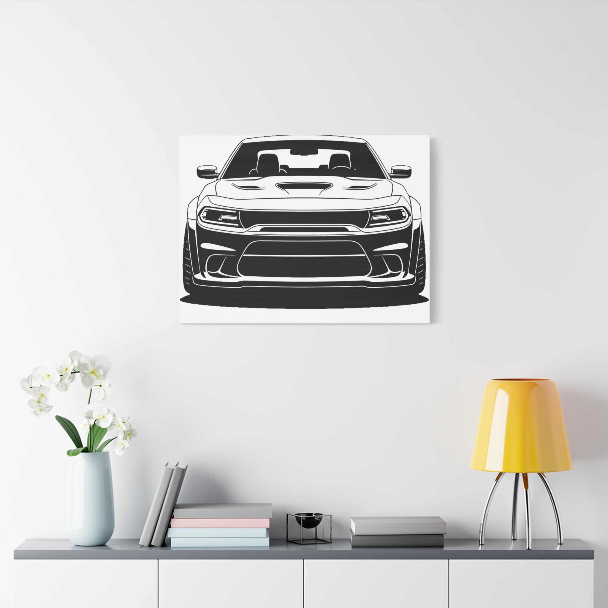 Dodge Challenger SRT Hellcat Canvas Wall Art