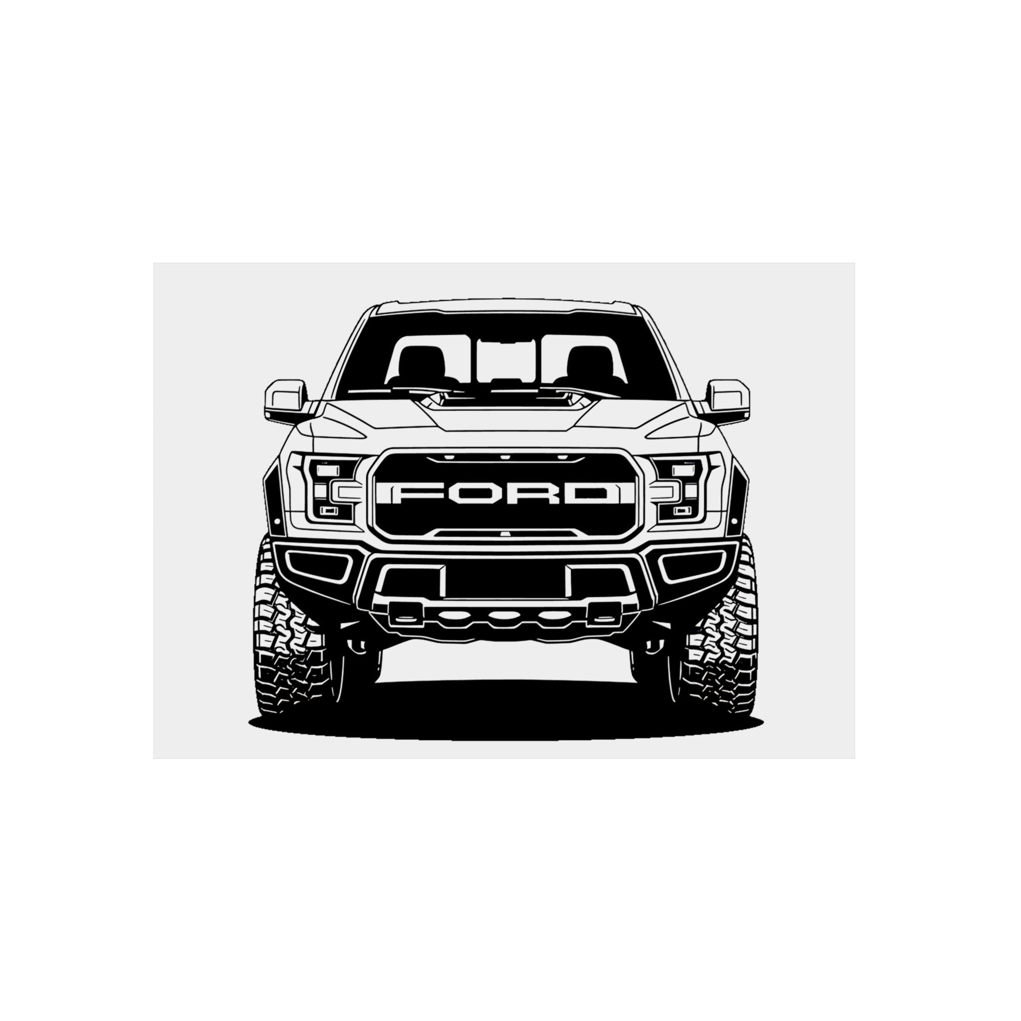 Ford F-150 Raptor Gen 2 Metal Wall Sign
