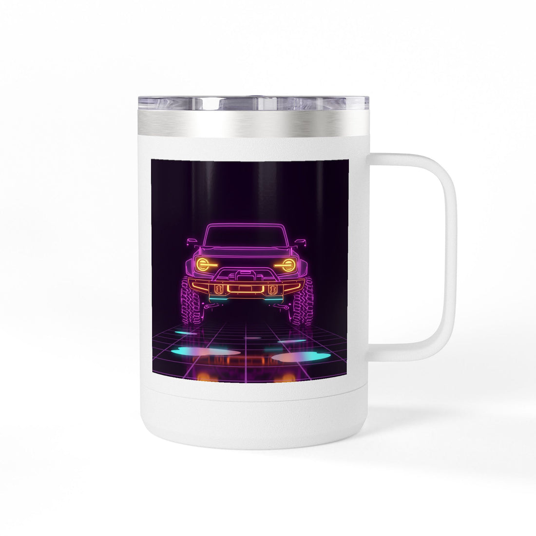 Ford Bronco (2021+) Neon Synthwave Coffee Mug