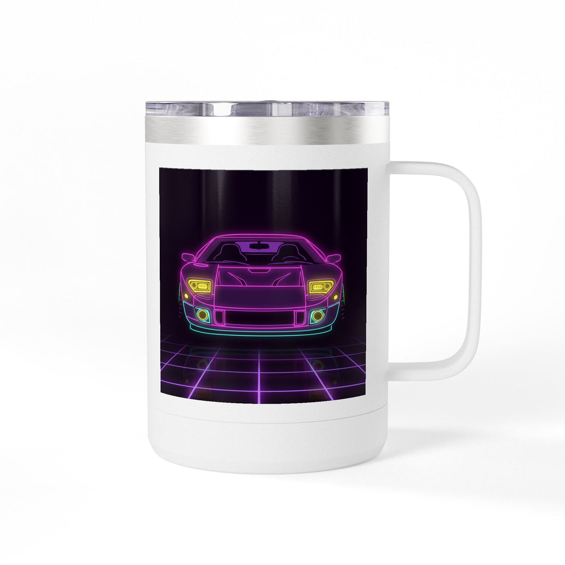 Ford GT40 (1964-69) Neon Synthwave Coffee Mug