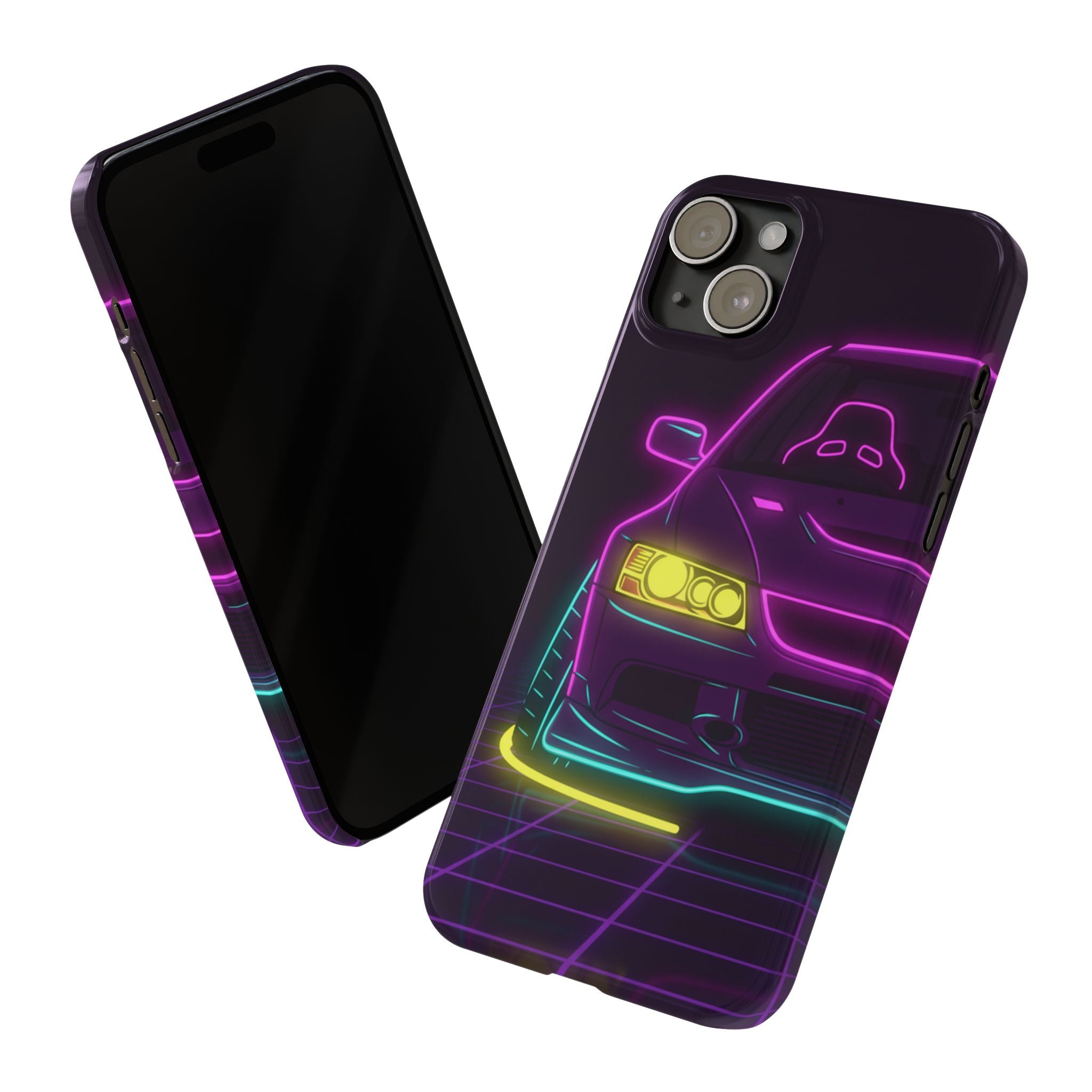 Mitsubishi Evo IX (2005-07) Neon Synthwave Phone Case