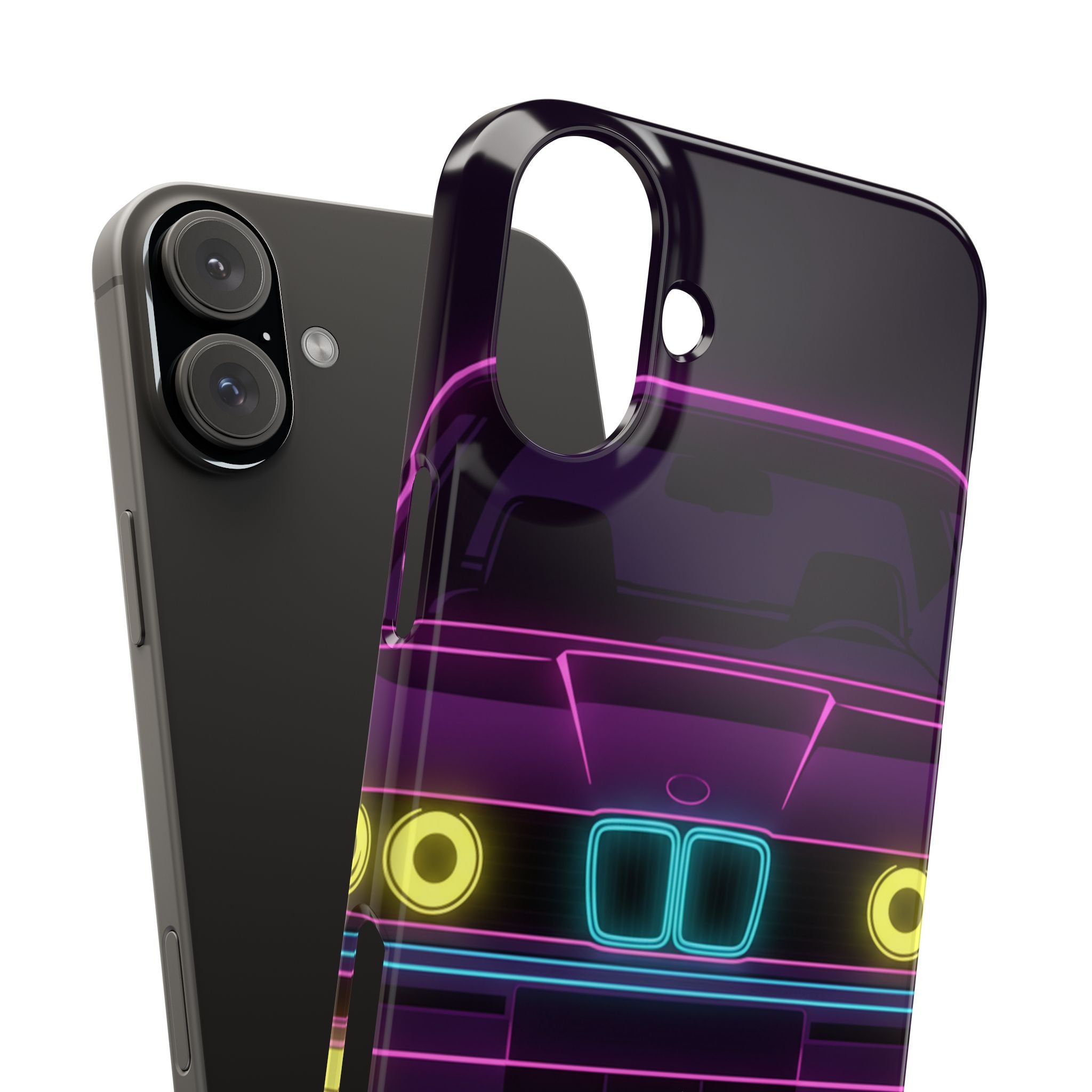 BMW E30 Neon Synthwave Phone Case