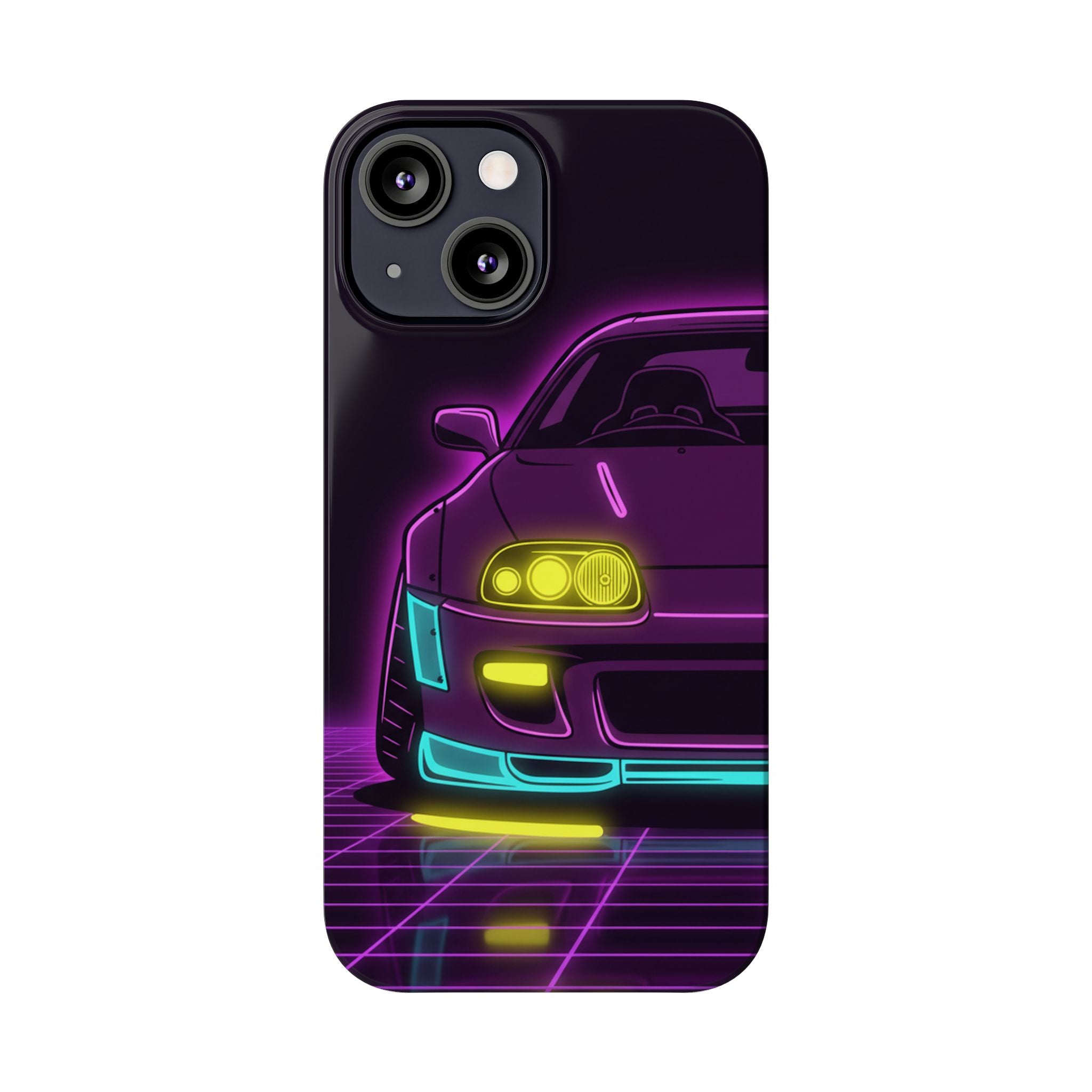 Toyota Supra MK4 Neon Synthwave Phone Case