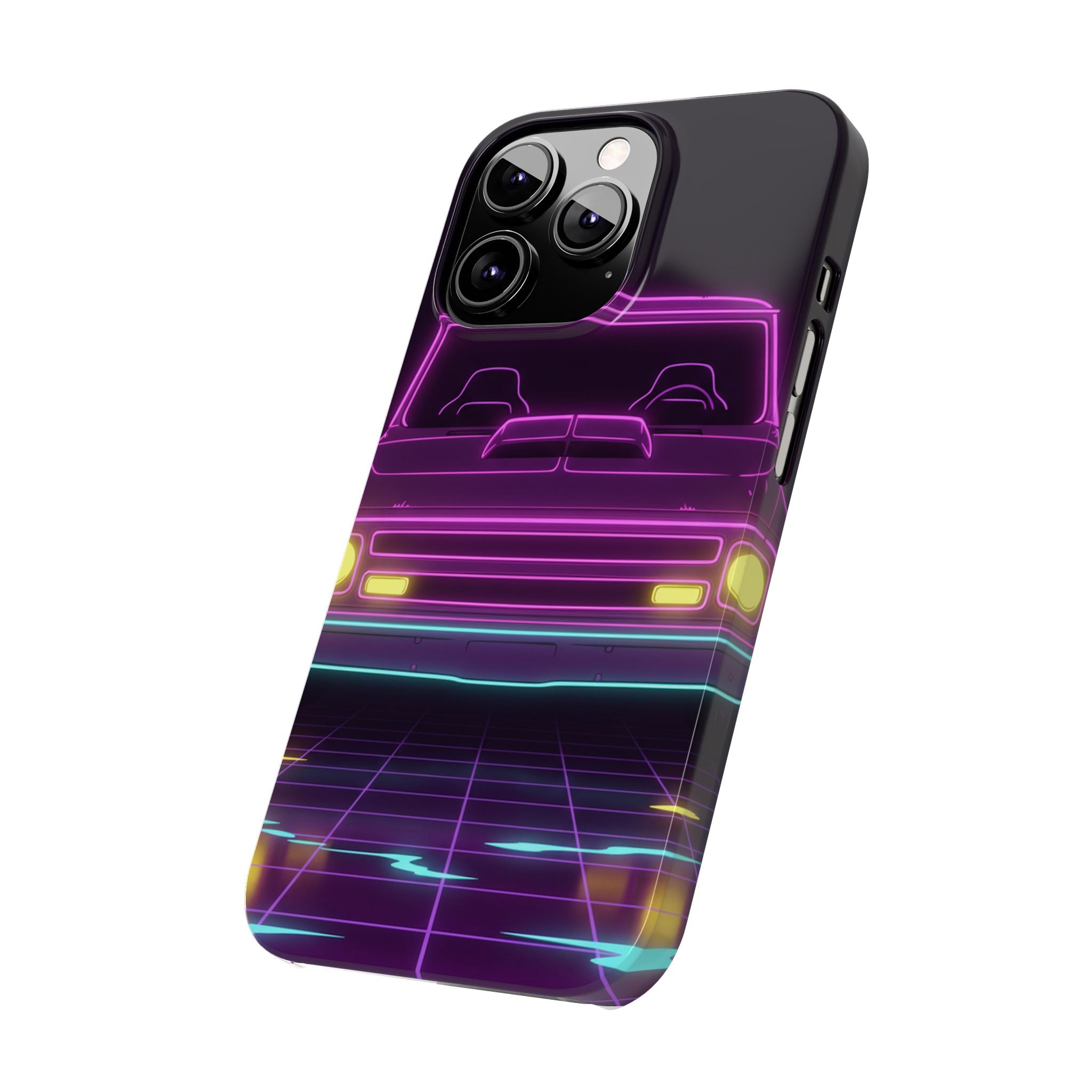 Chevy C10 Pickup (1967-72) Neon Synthwave Phone Case