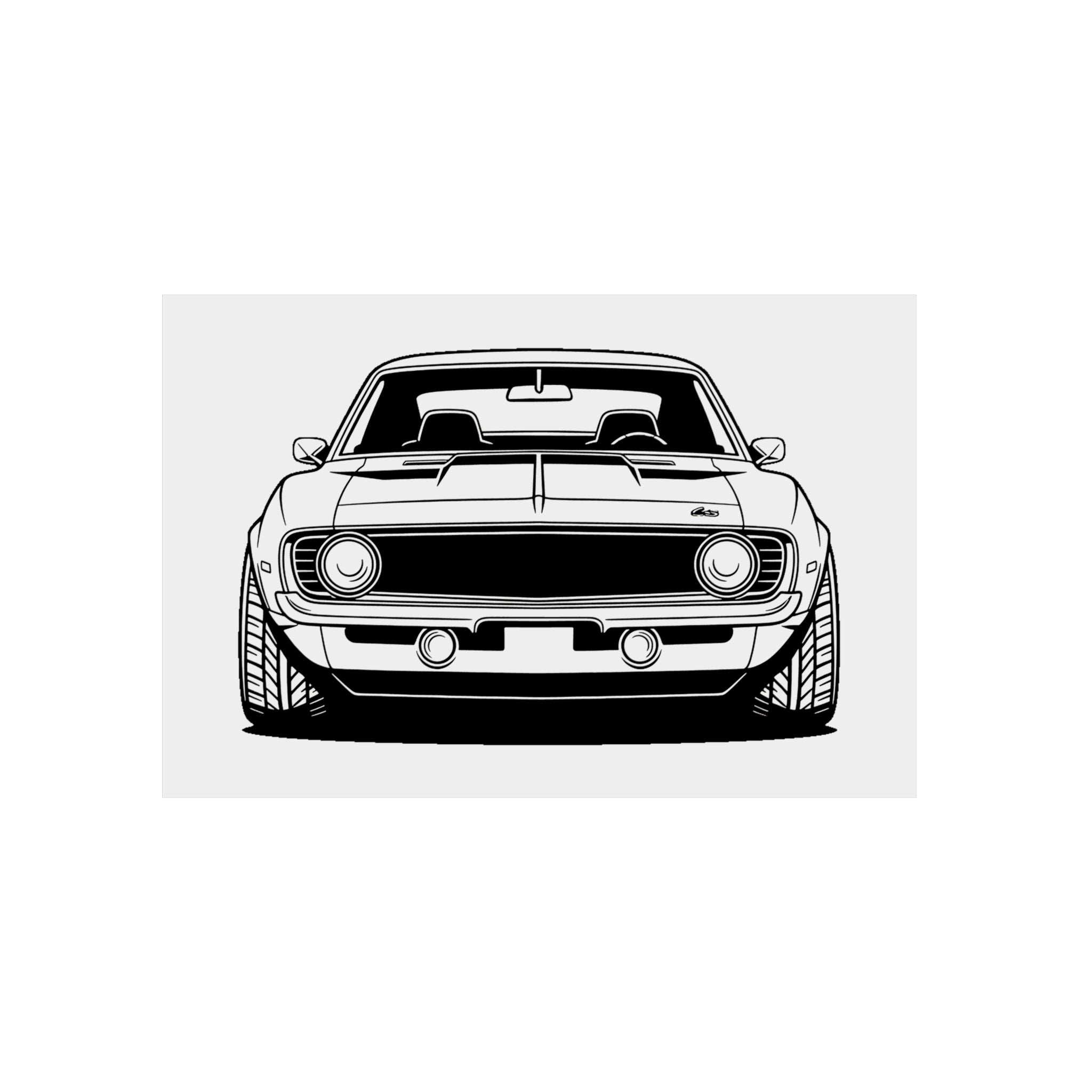 1969 Chevrolet Camaro SS Metal Wall Sign