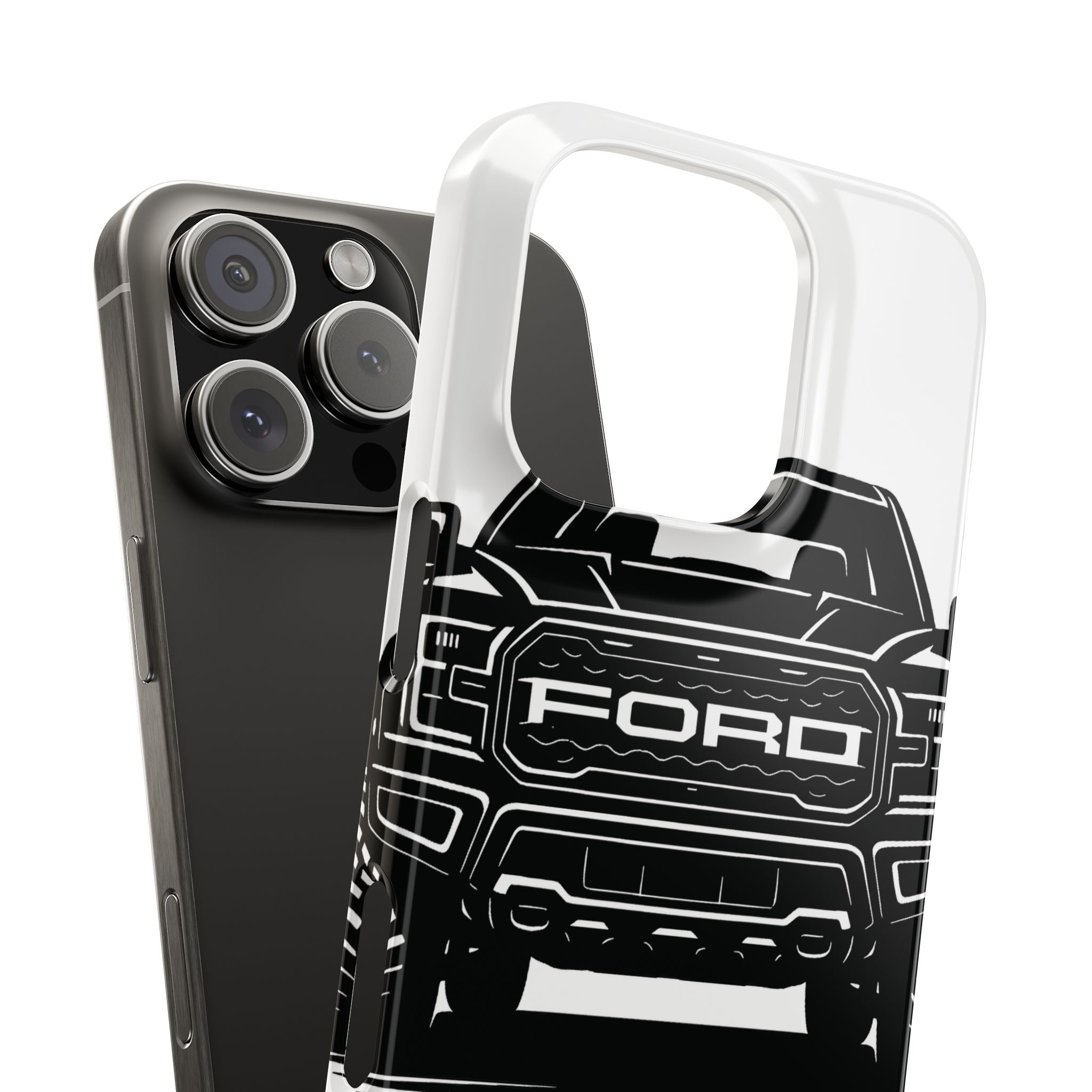 Ford Raptor (Gen 3) Slim Phone Case Greyscale