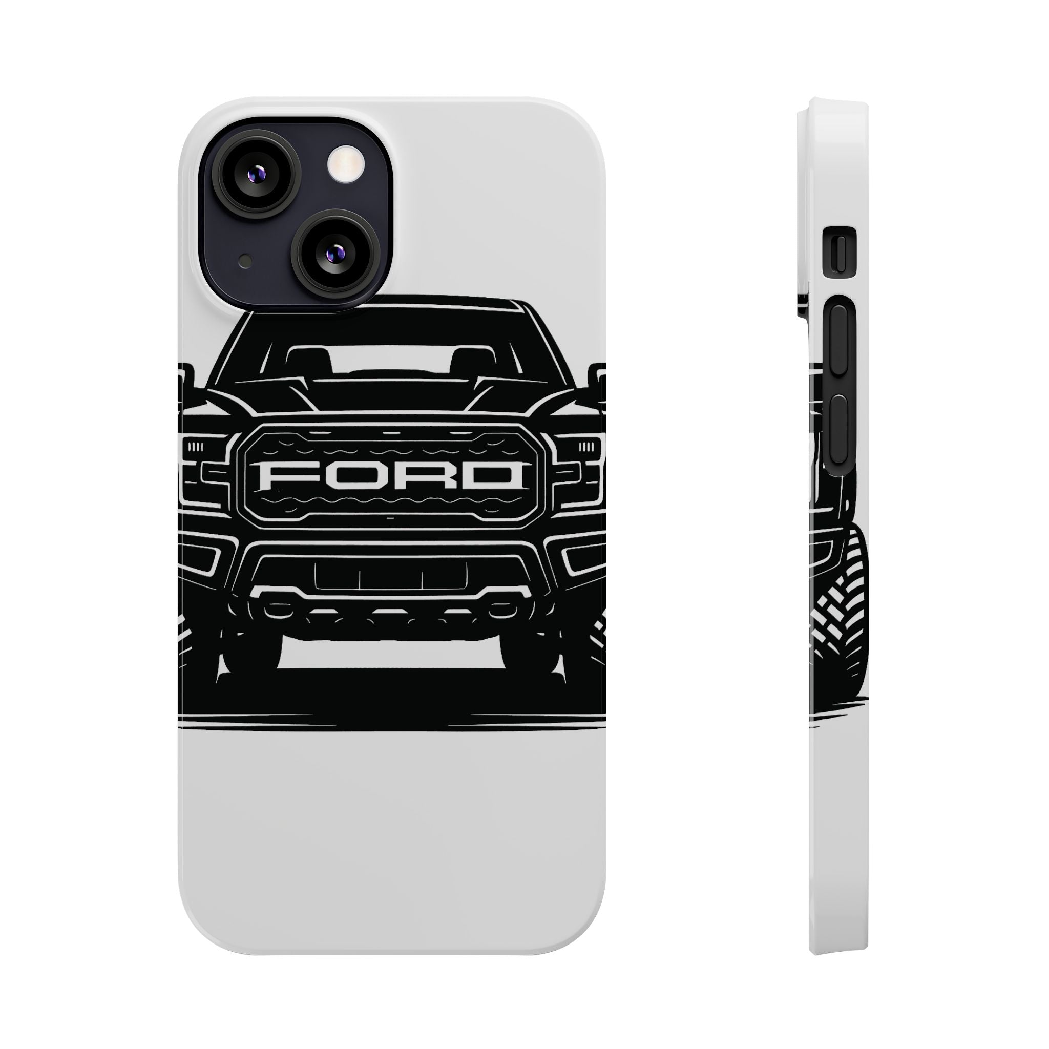 Ford Raptor (Gen 3) Slim Phone Case Greyscale