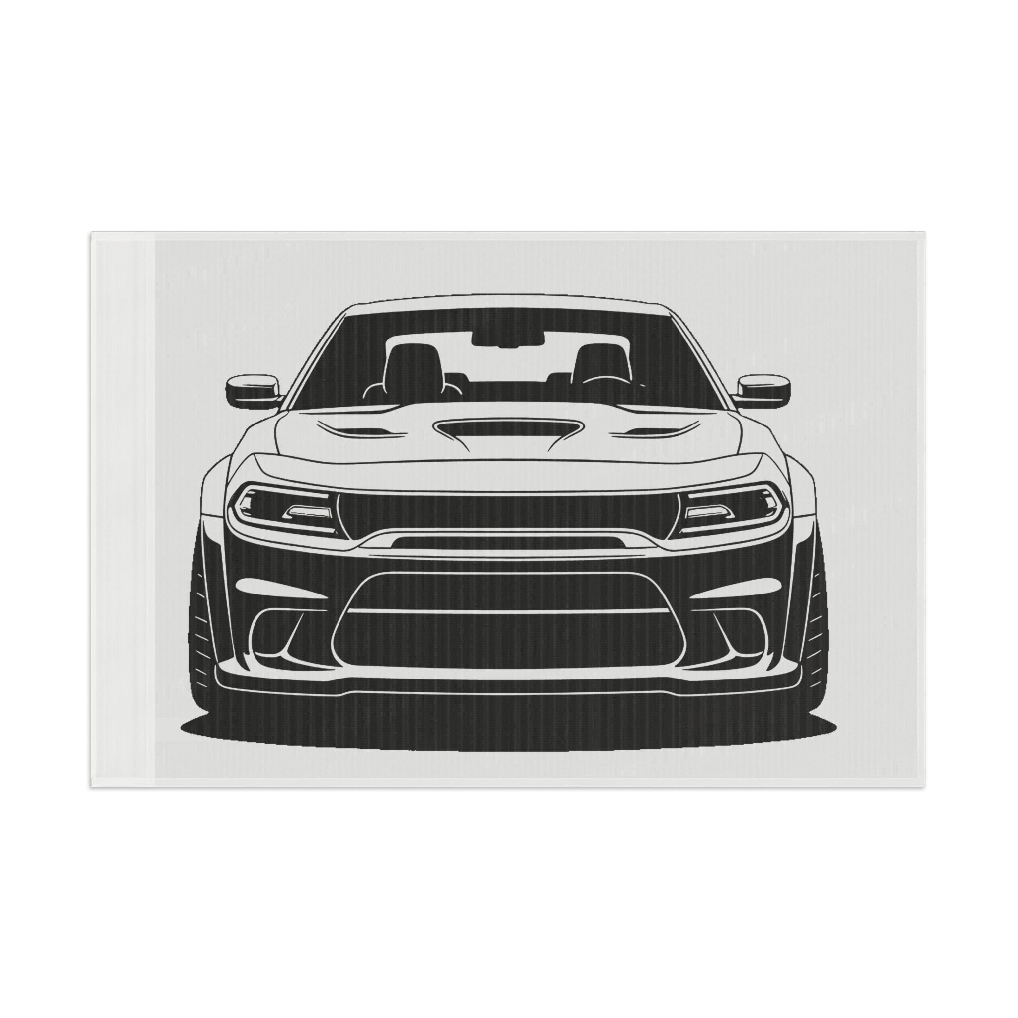 Dodge Challenger SRT Hellcat Garage Flag