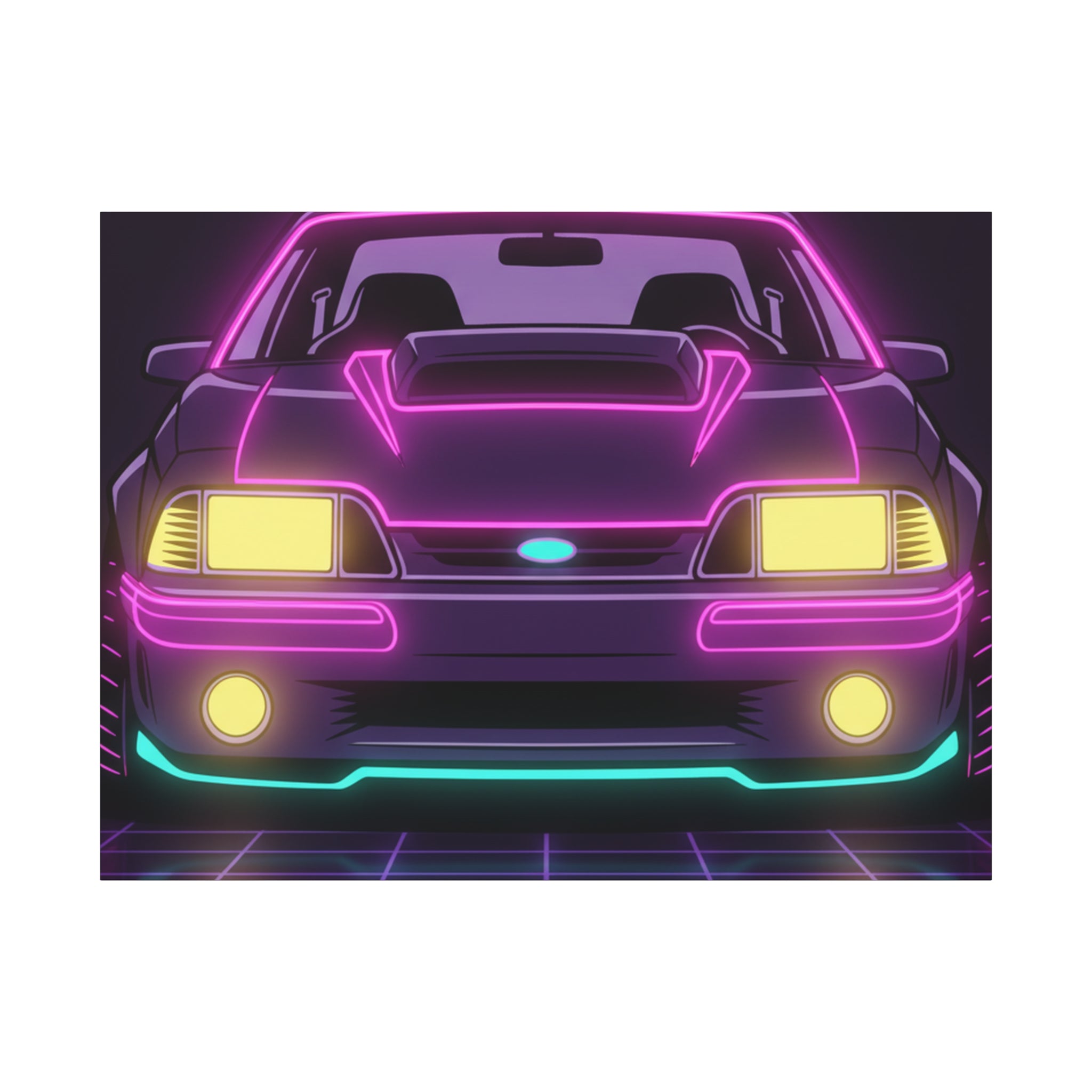 Ford Mustang Fox Body GT Canvas Wall Art