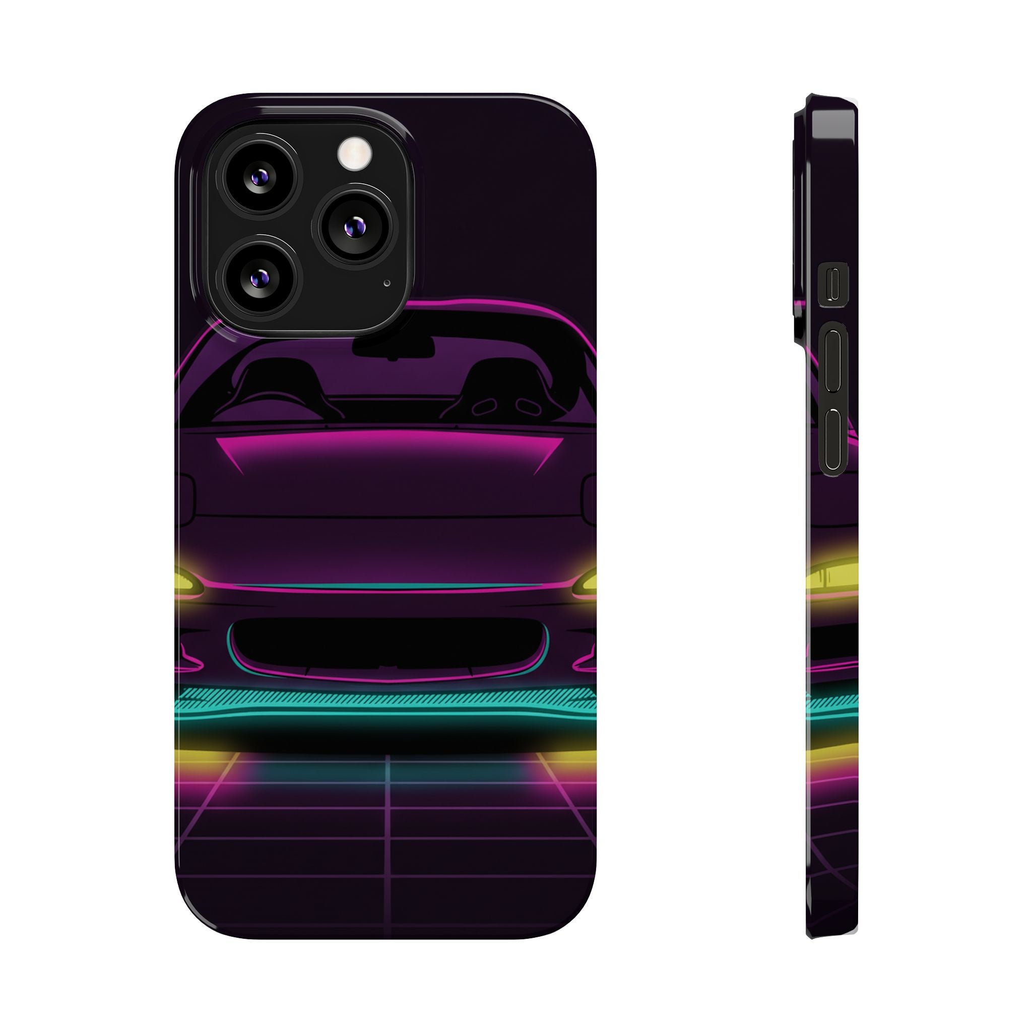 Mazda RX-7 FD Neon Synthwave Phone Case