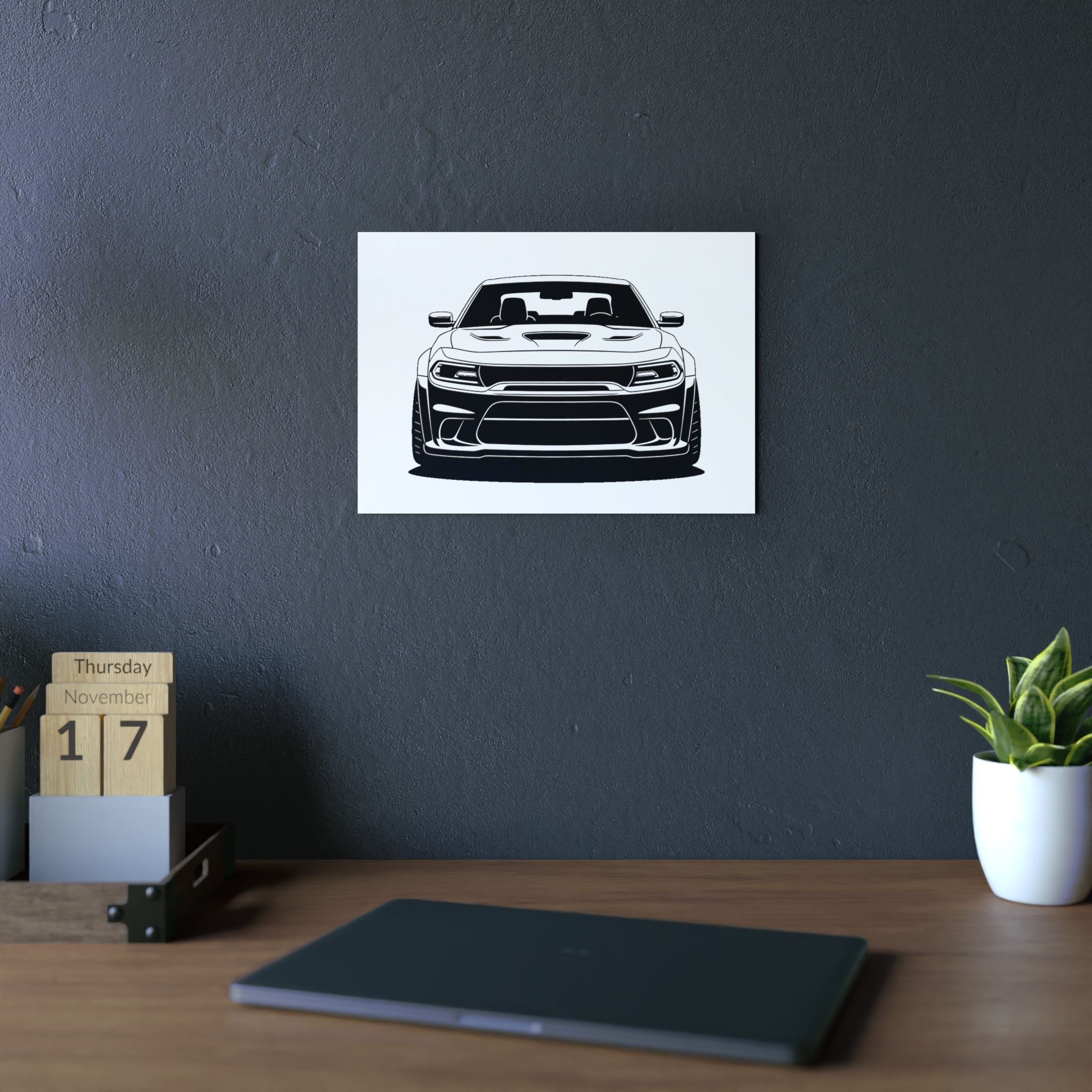 Dodge Challenger SRT Hellcat Metal Wall Sign