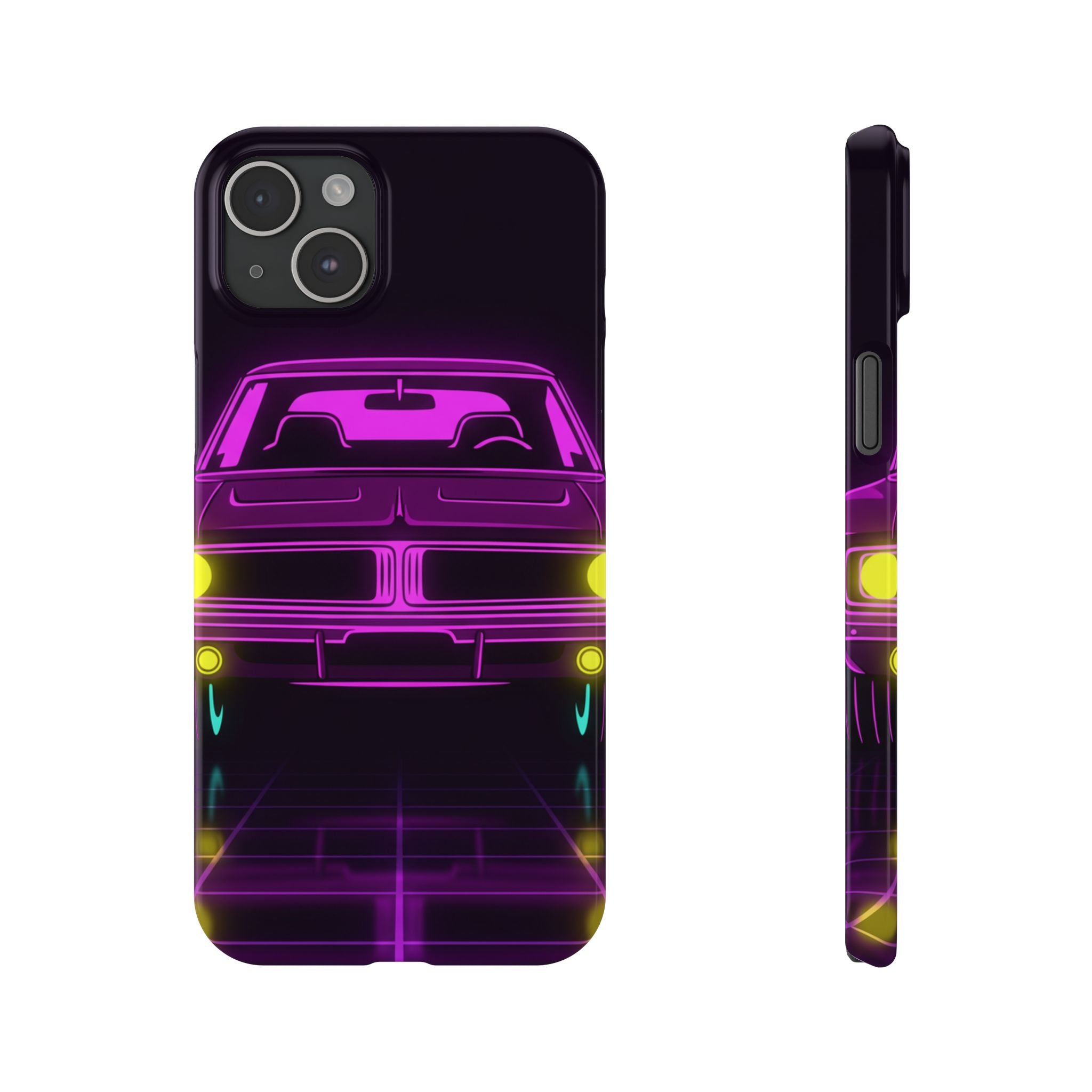 Dodge Charger R/T (1968-70) Resto-Mod Neon Synthwave Phone Case